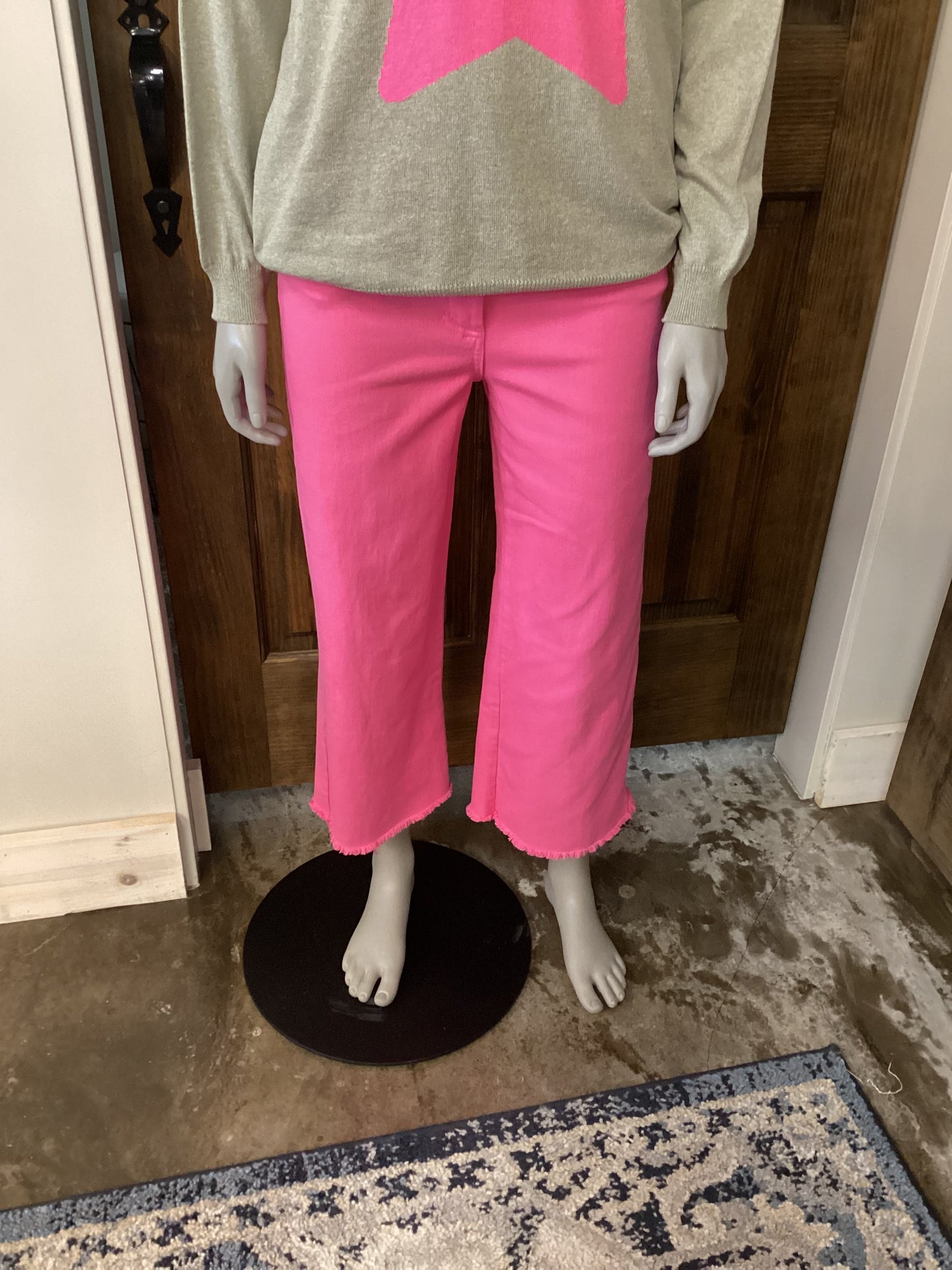 ASTRID BEACHCOMBER RASPBERRY WIDE LEG PANT