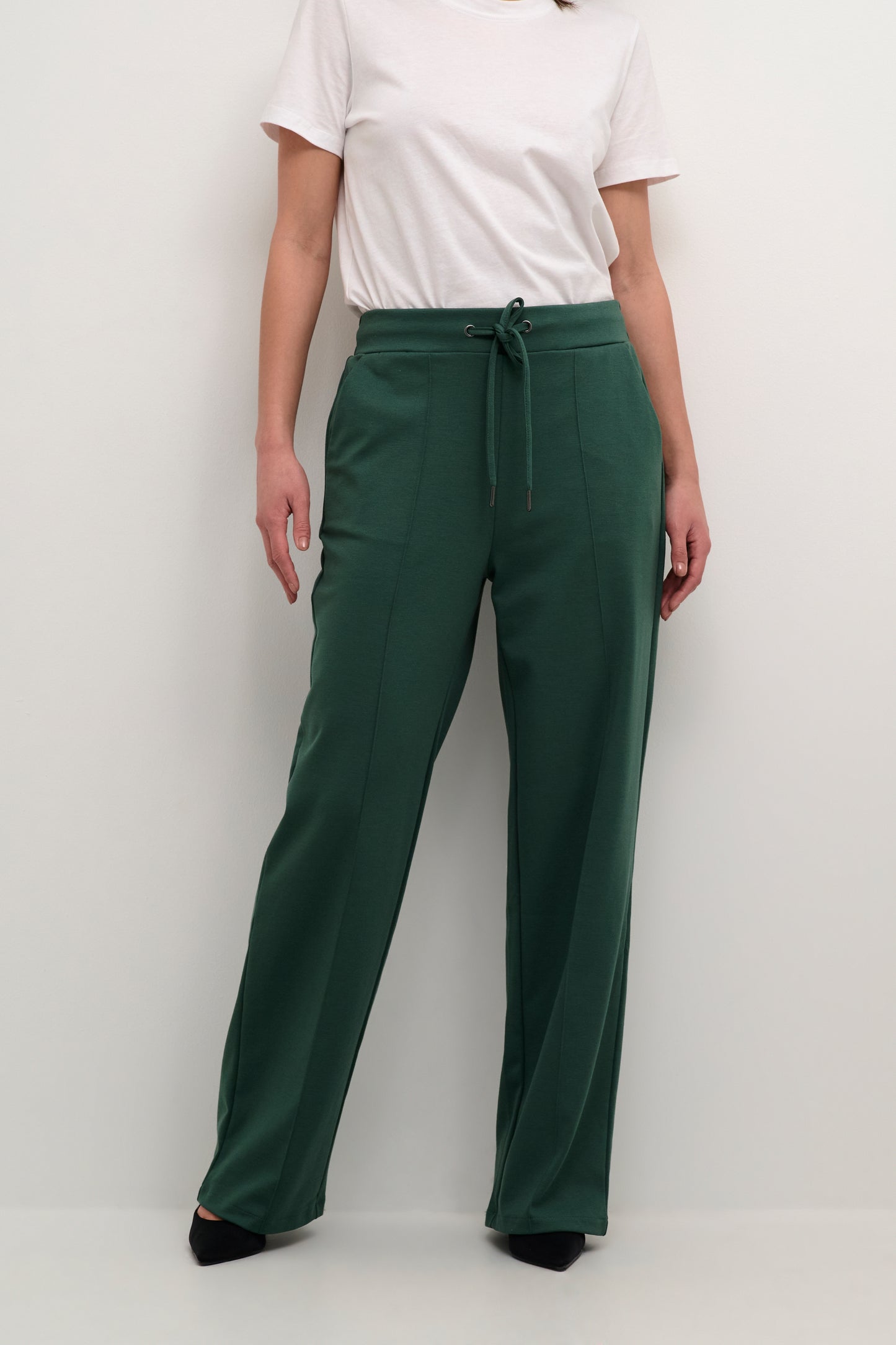 KAFFE JENNY STRAIGHT PANTS IN GARDEN TOPIARY