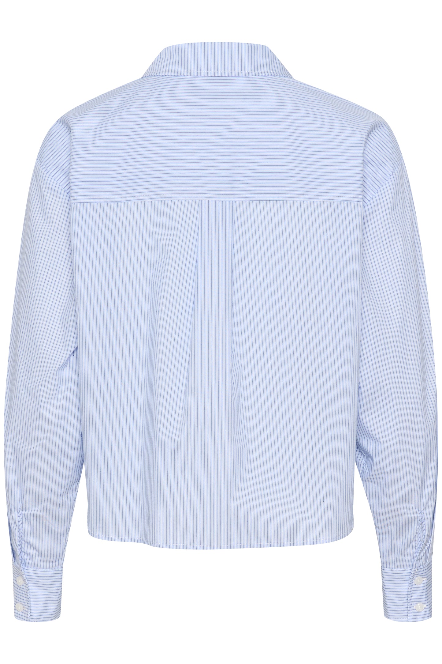 KAFFE SOFIE SHIRT IN WHITE AND BLUE STRIPE