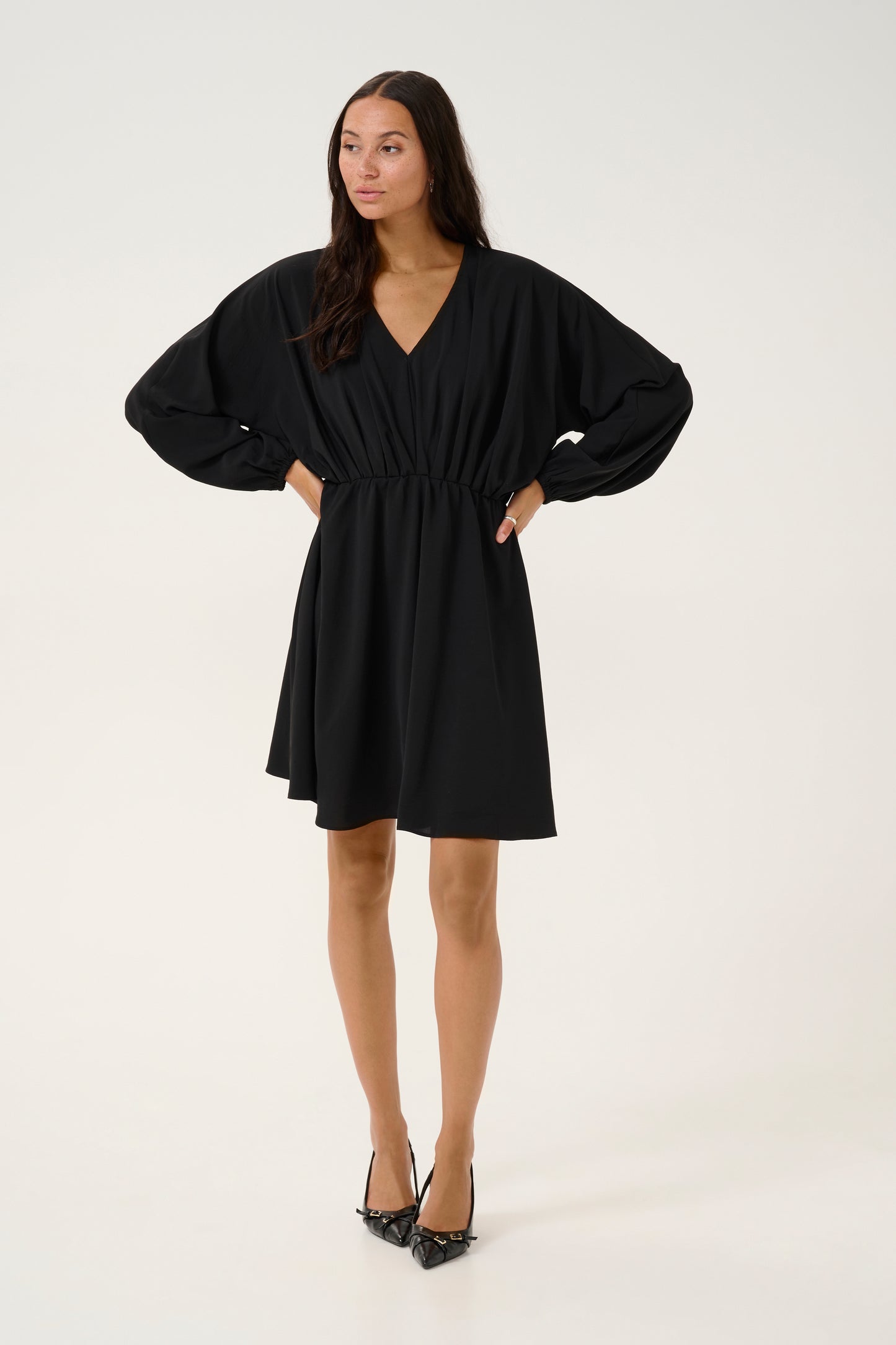 KAFFE RIE DRESS IN BLACK DEEP