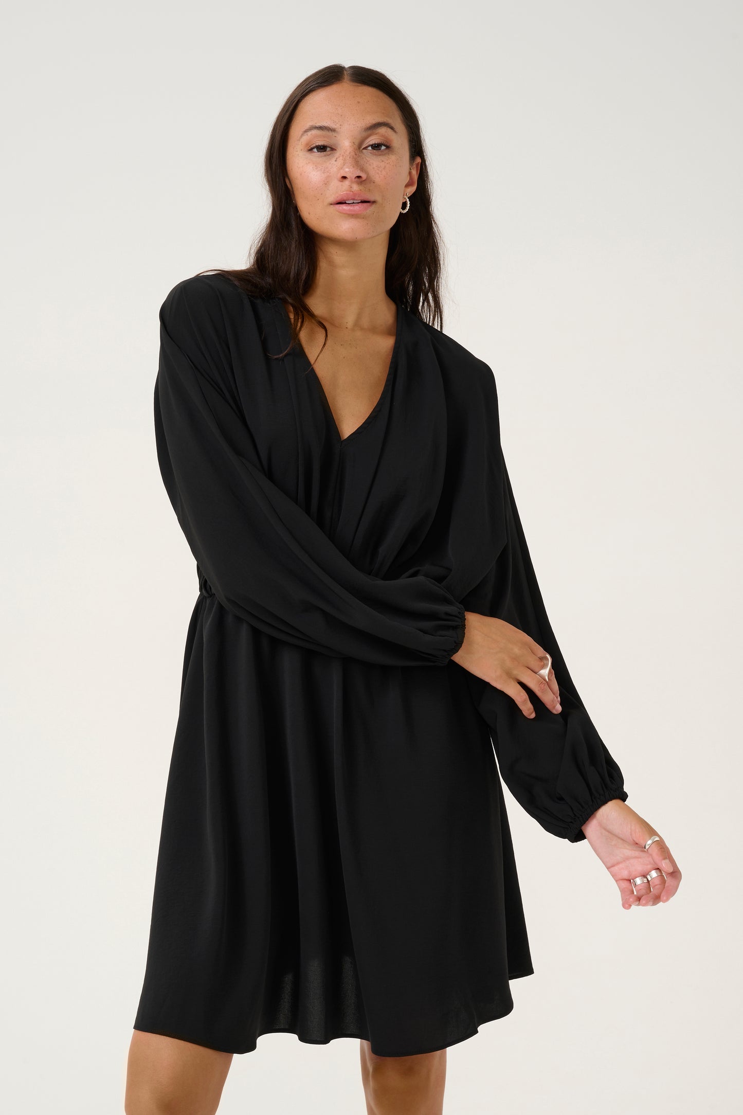 KAFFE RIE DRESS IN BLACK DEEP