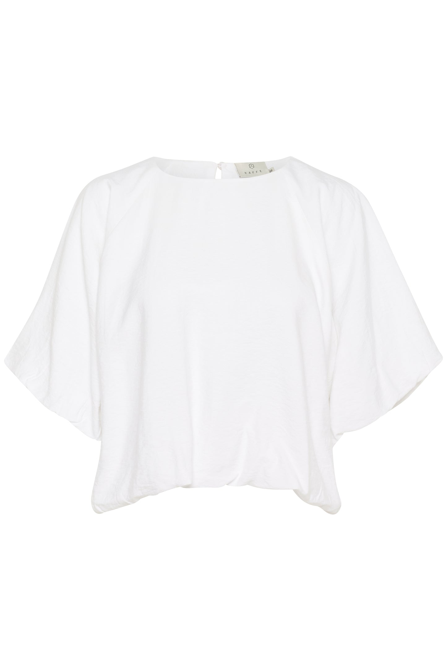 KAFFE GABBY BLOUSE IN OPTICAL WHITE