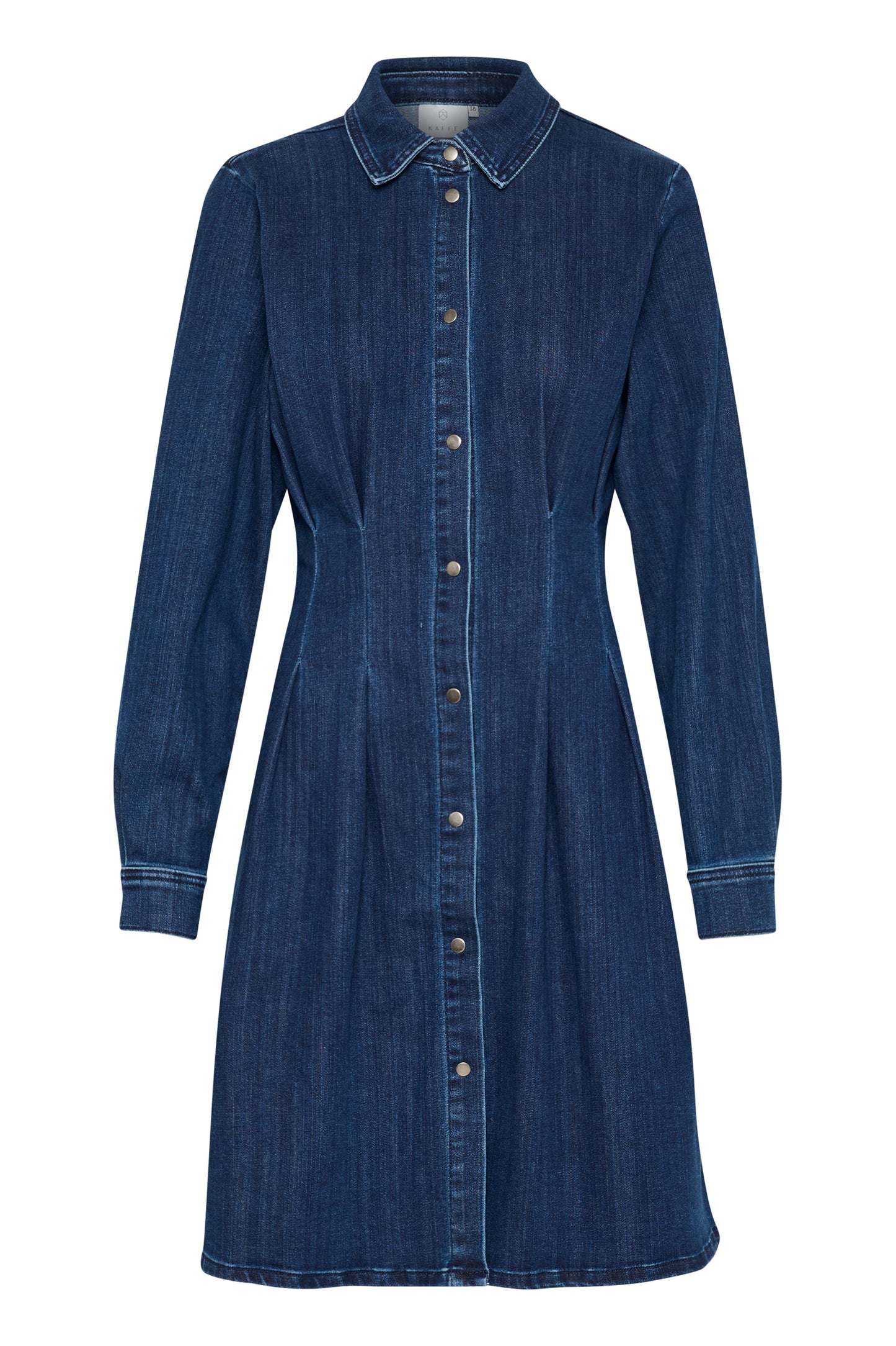 KAFFE LEA DRESS IN DARK BLUE DENIM