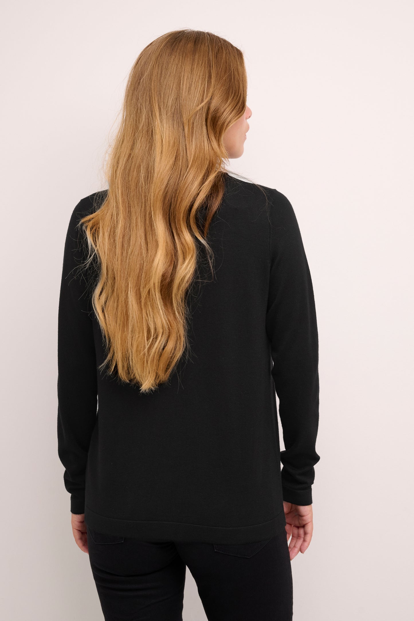 KAFFE FENIA ASTRID CARDIGAN IN BLACK DEEP