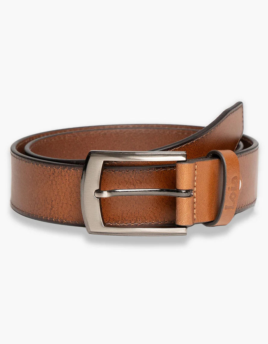 LOIS MEN'S LEATHER BELT IN COGNAC FOX