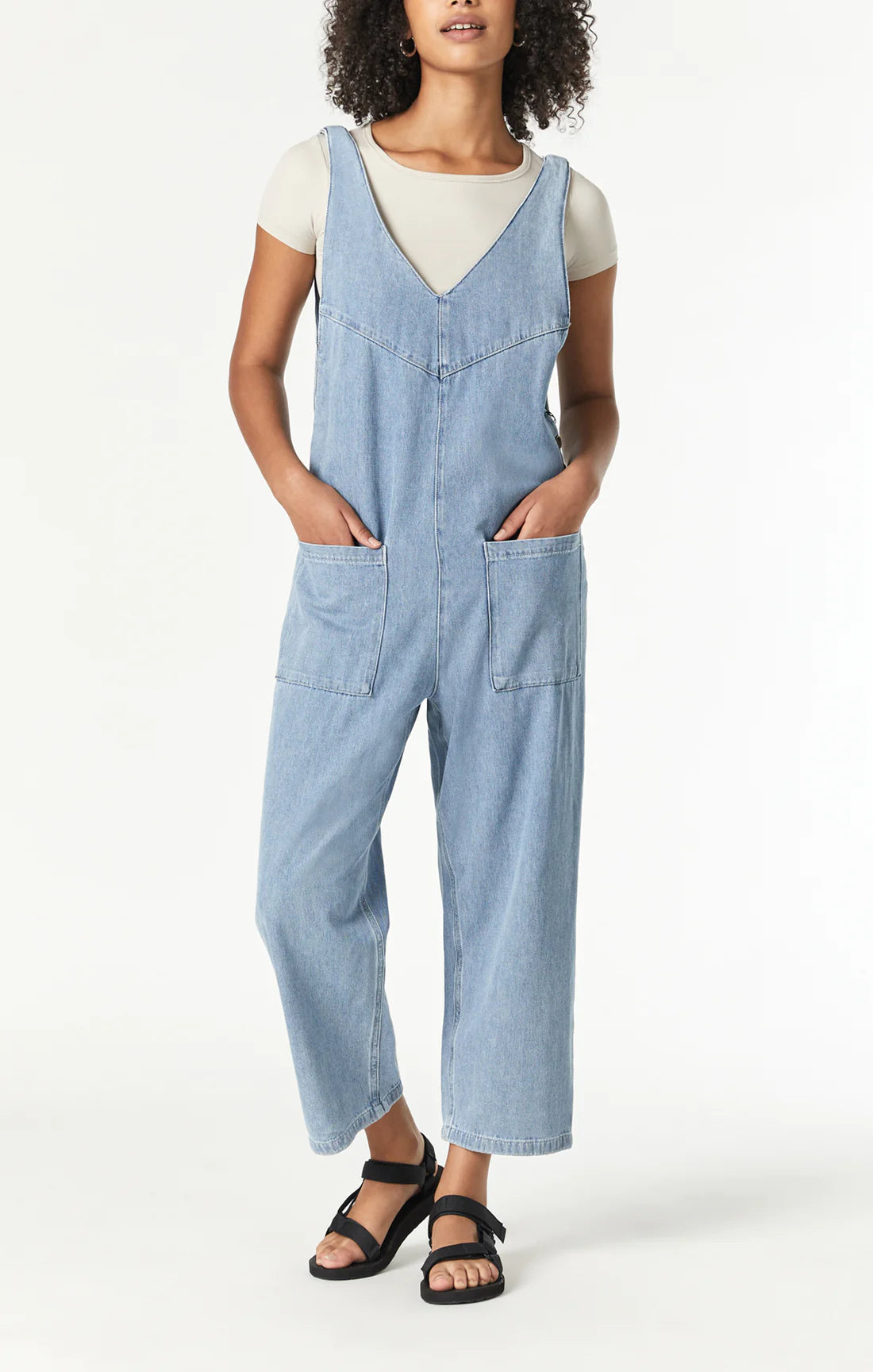 MAVI MYRA ROMPER IN LIGHT WELL BLUE