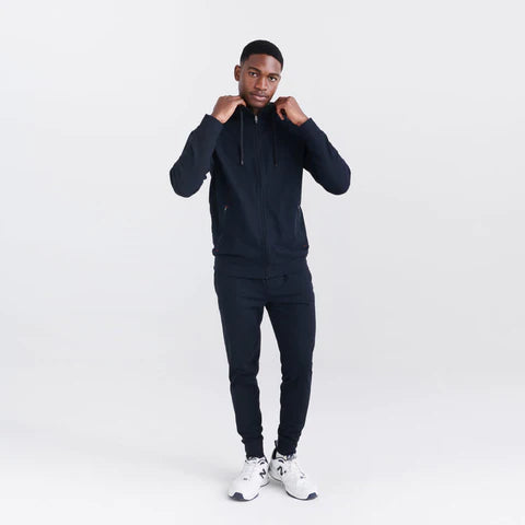 SAXX BLACK TRAILZER FULL ZIP HOODIE