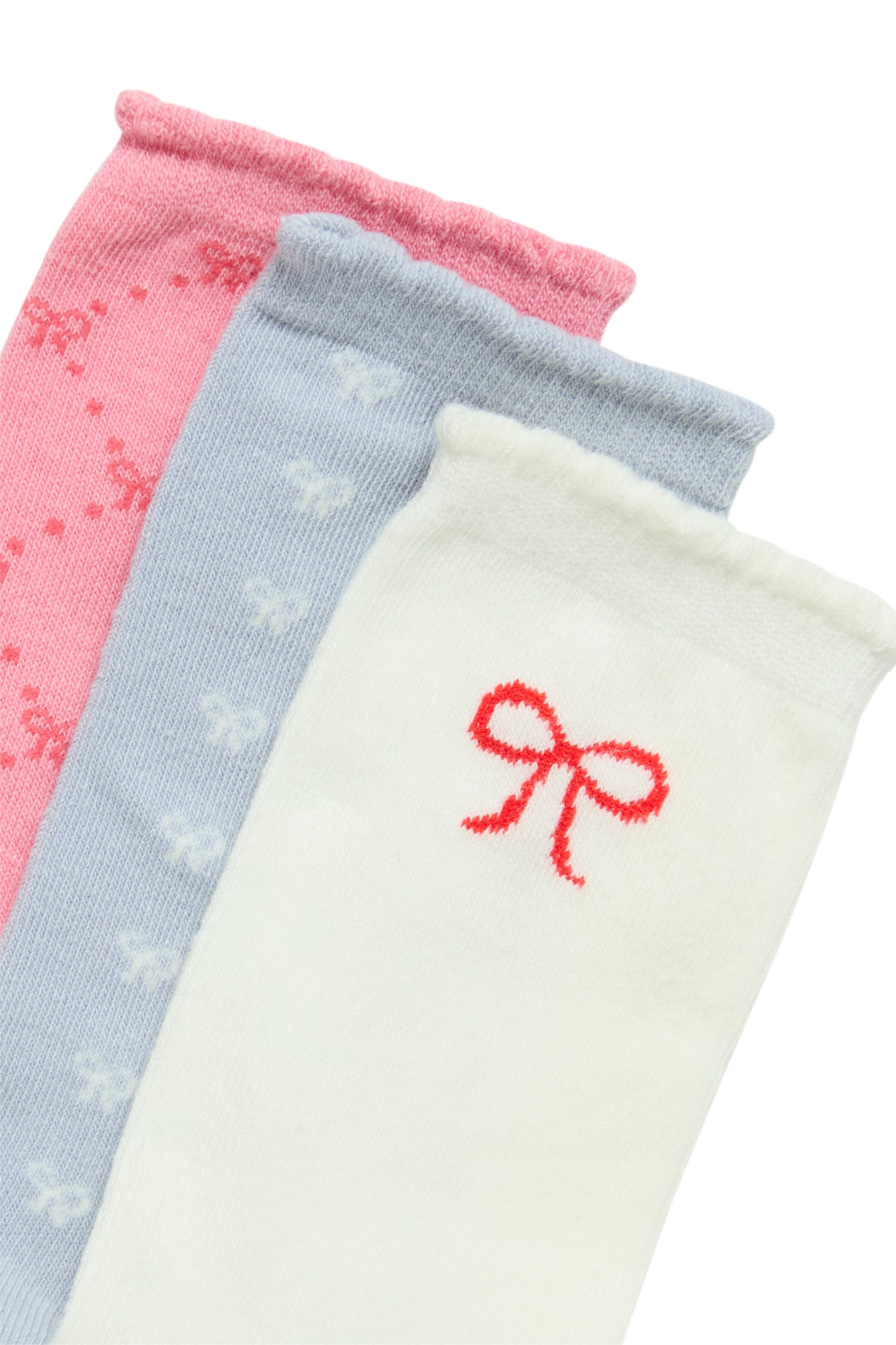 ICHI BOW THREE PACK OF SOCKS