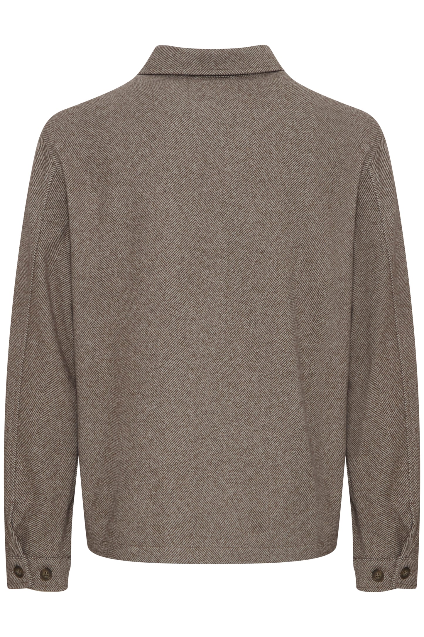 CASUAL FRIDAY GIBSON SILVER MINK MELA HERRINGBONE JACKET