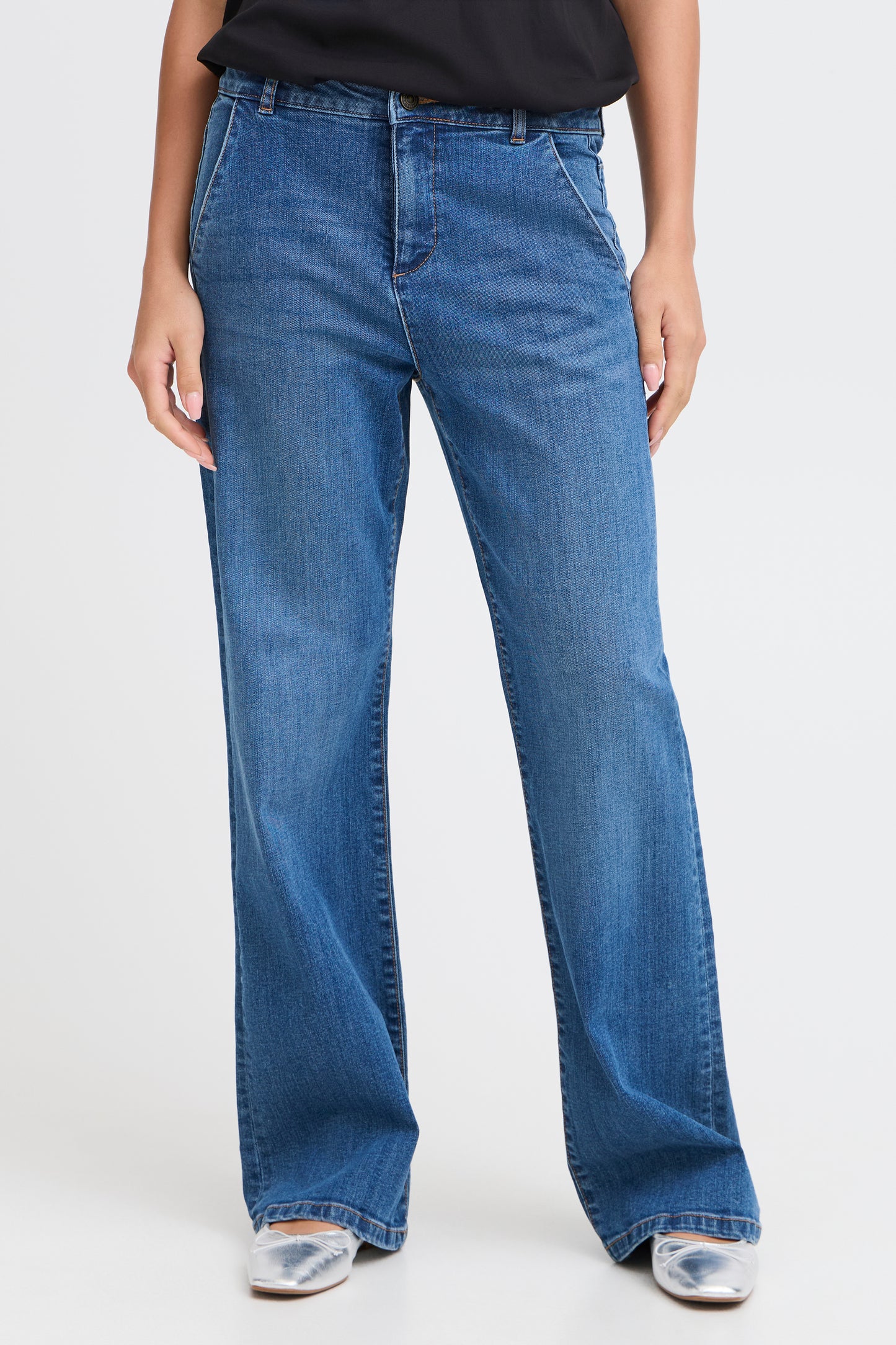 FRANSA SELMA FASHION JEANS IN TRUE BLUE DENIM