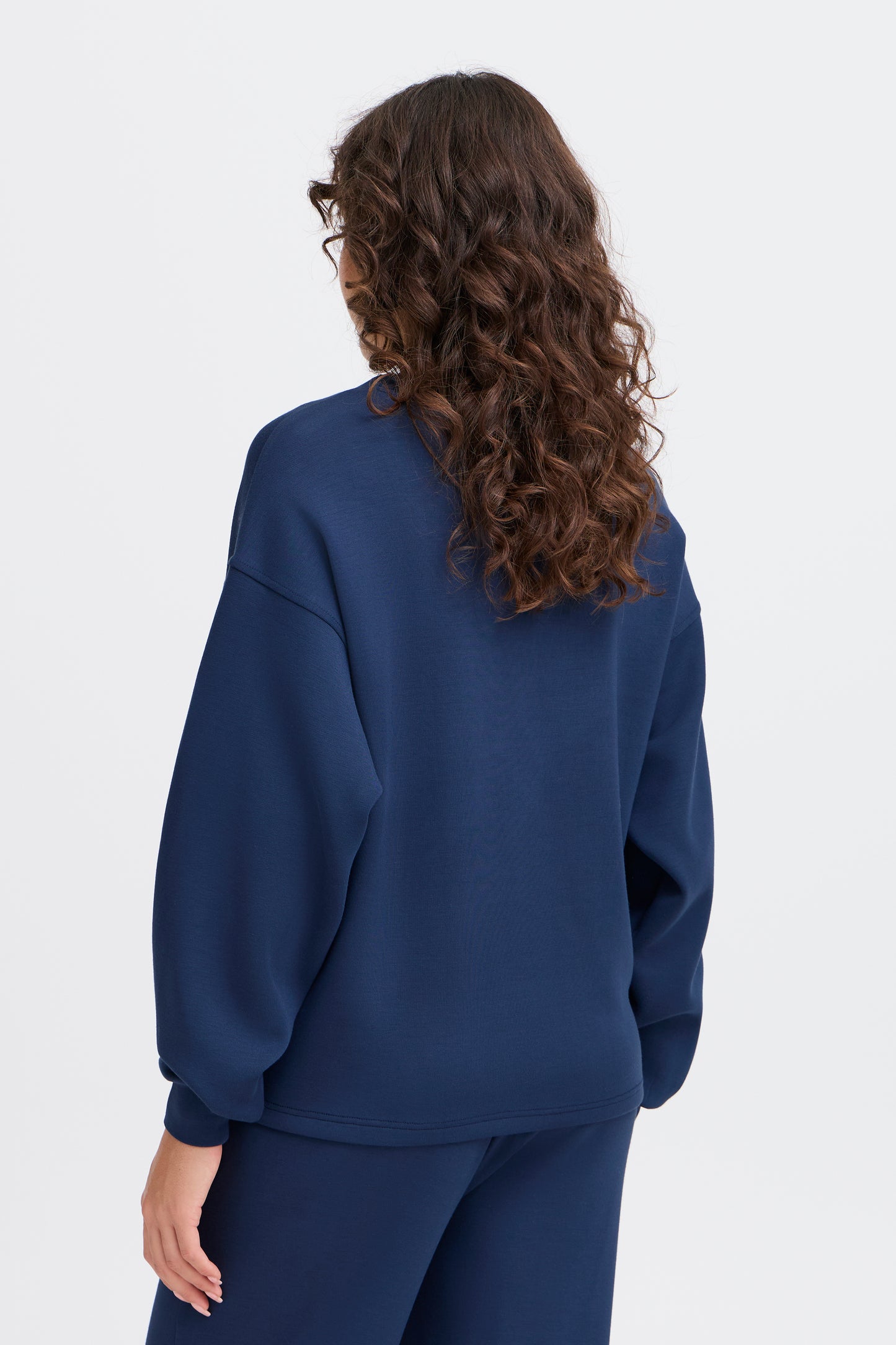 FRANSA AURORA SWEATSHIRT IN NAVY BLAZER