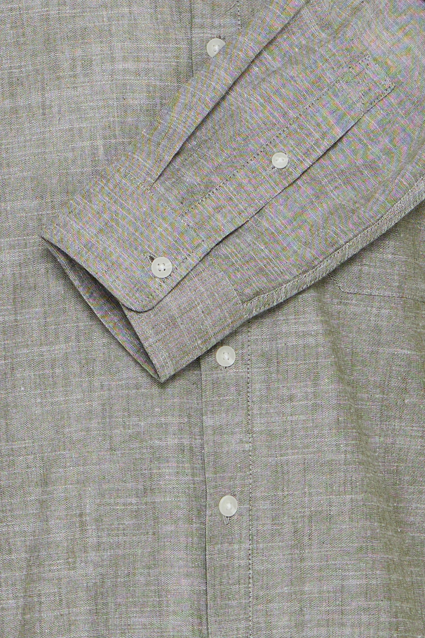 BLEND MEN'S ALDO LONG SLEEVE BUTTON SHIRT IN OLIVE NIGHT