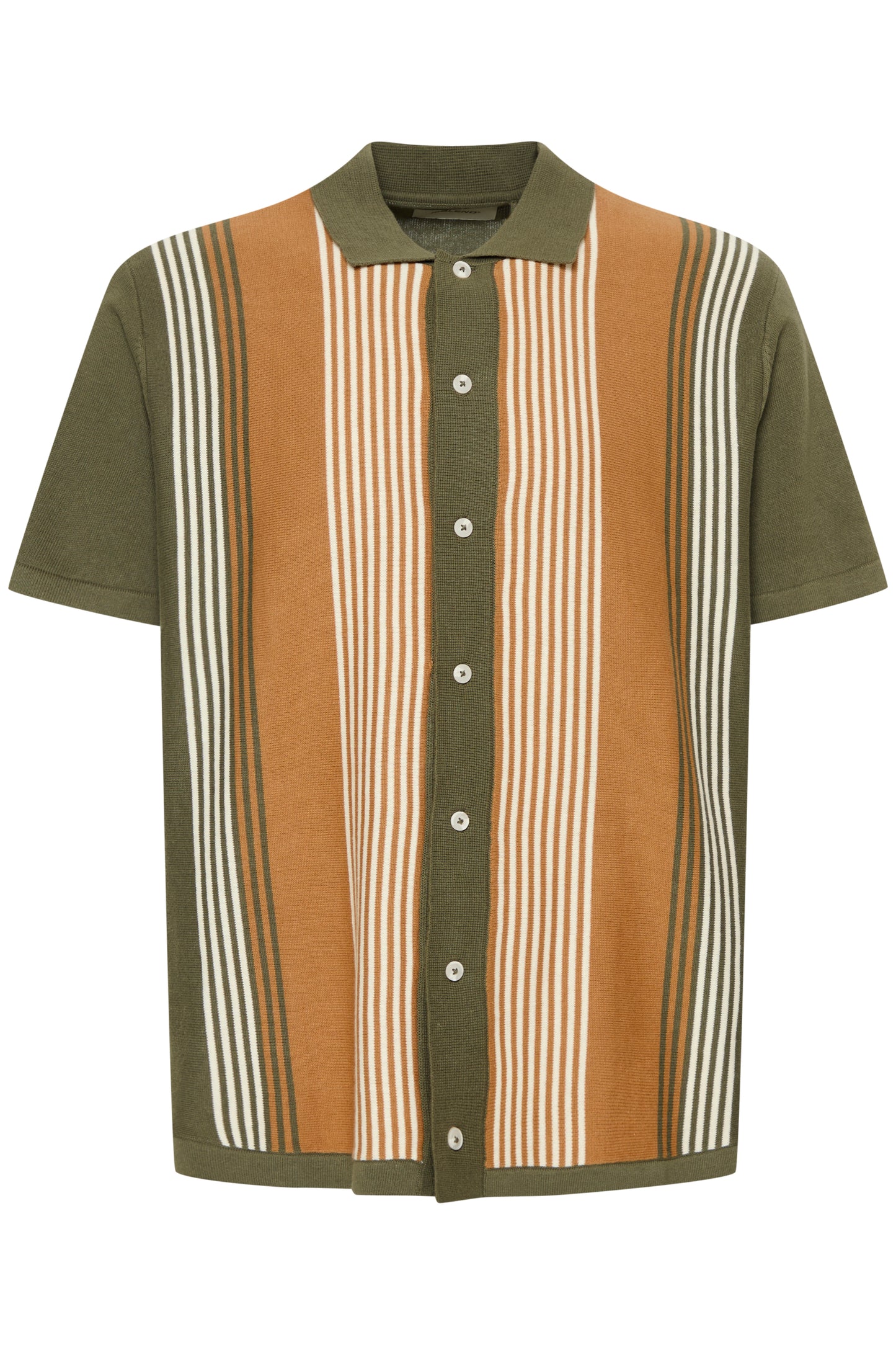 BLEND MEN'S ALBUS POLO KNIT SHIRT IN OLIVE NIGHT