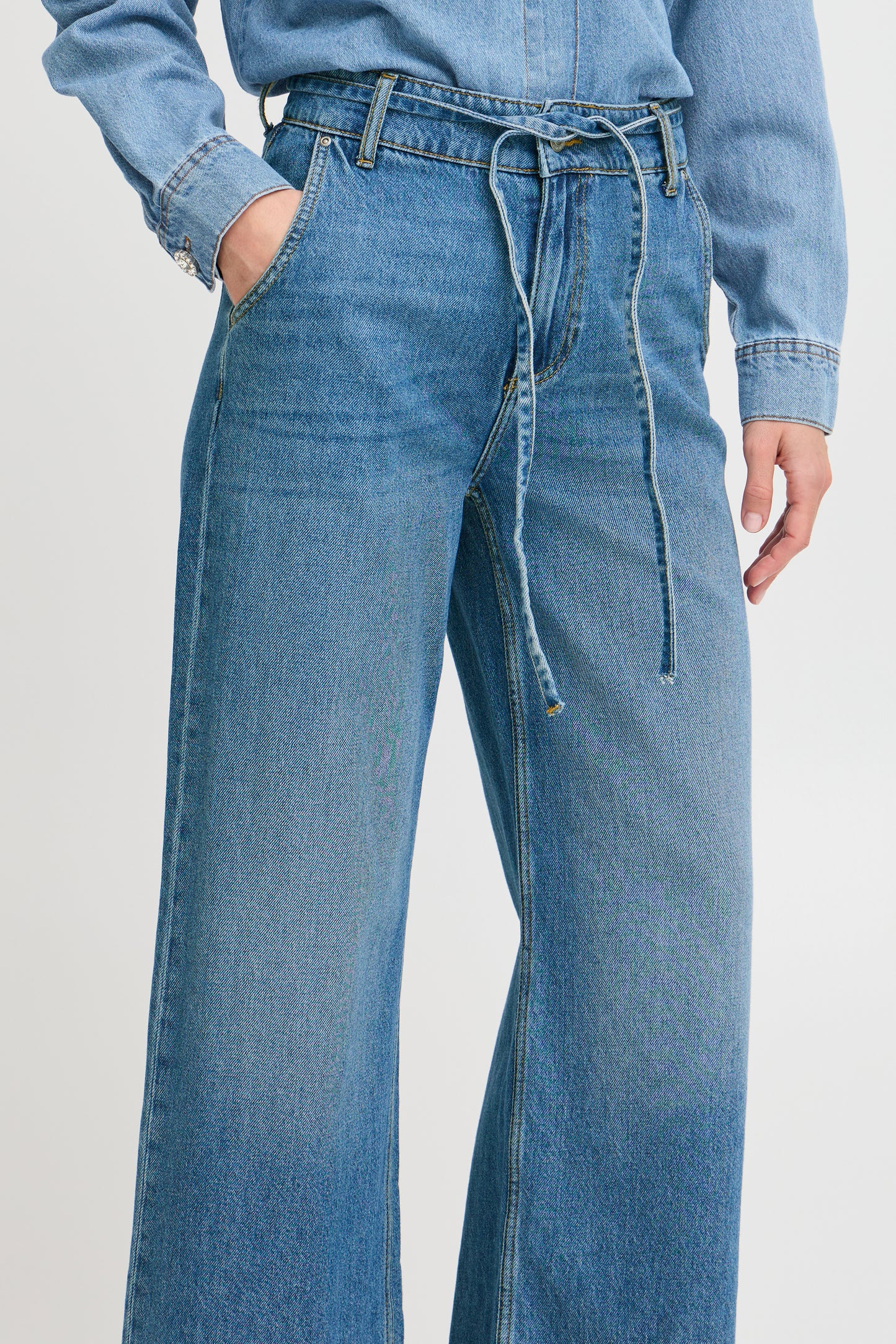 FRANSA SELMA FASHION JEANS IN TRUE BLUE DENIM