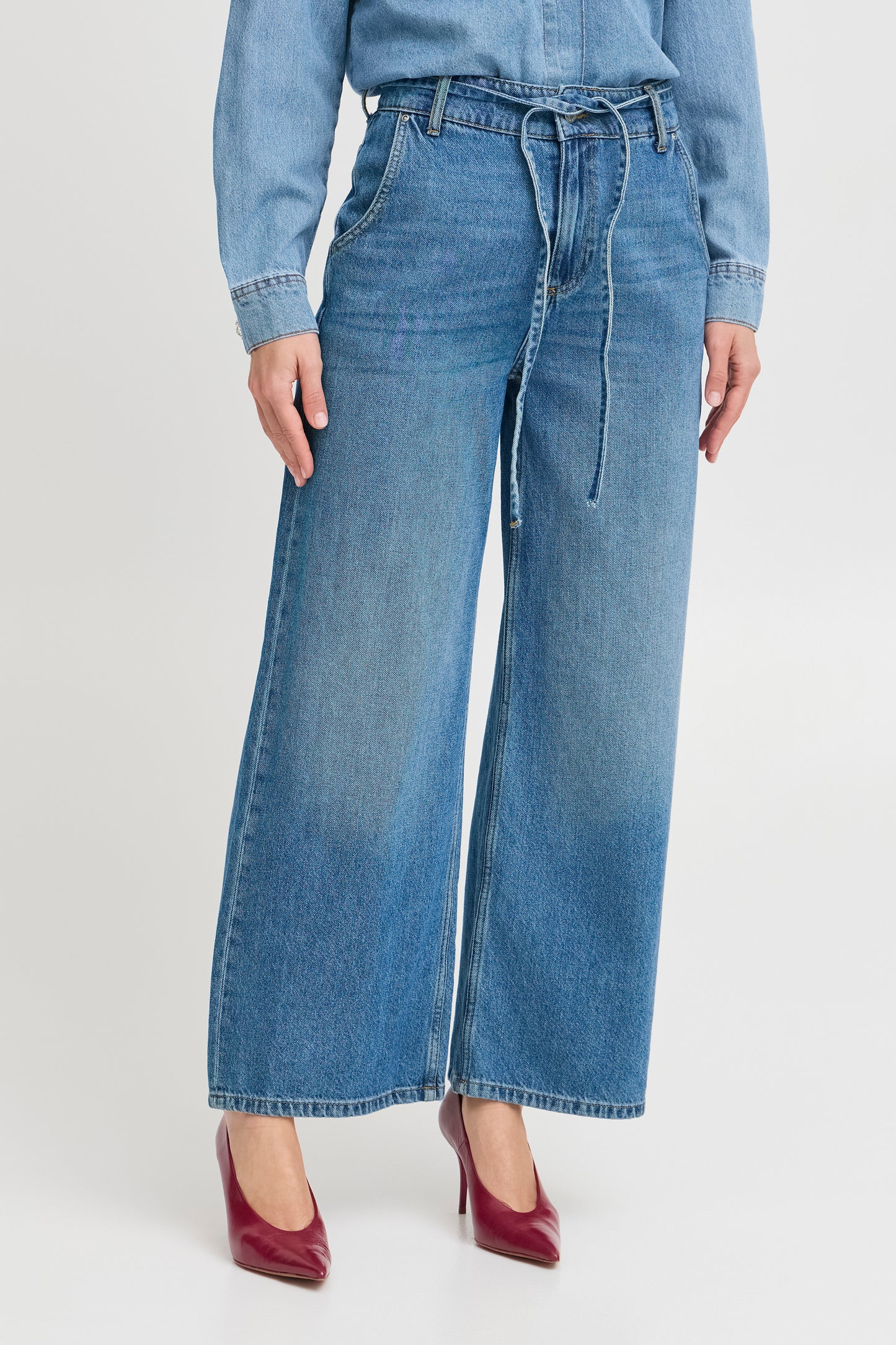 FRANSA SELMA FASHION JEANS IN TRUE BLUE DENIM