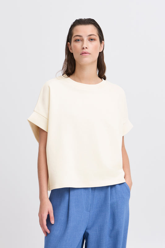 B.YOUNG SOMA VEST SWEATSHIRT IN BIRCH