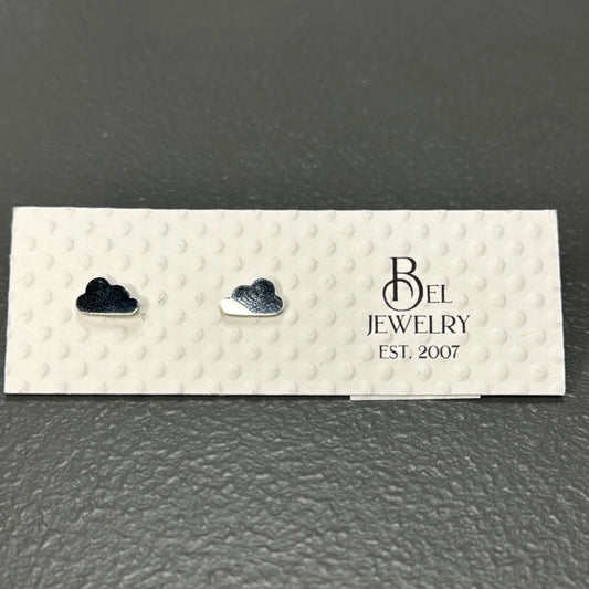 BEL JEWLERY STAINLESS STEEL CLOUD EARRINGS
