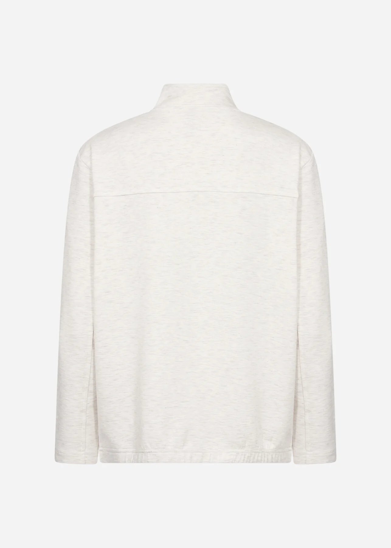 SOYA CONCEPT PIERRE FULL ZIP SWEATSHIRT IN CREAM MELANGE