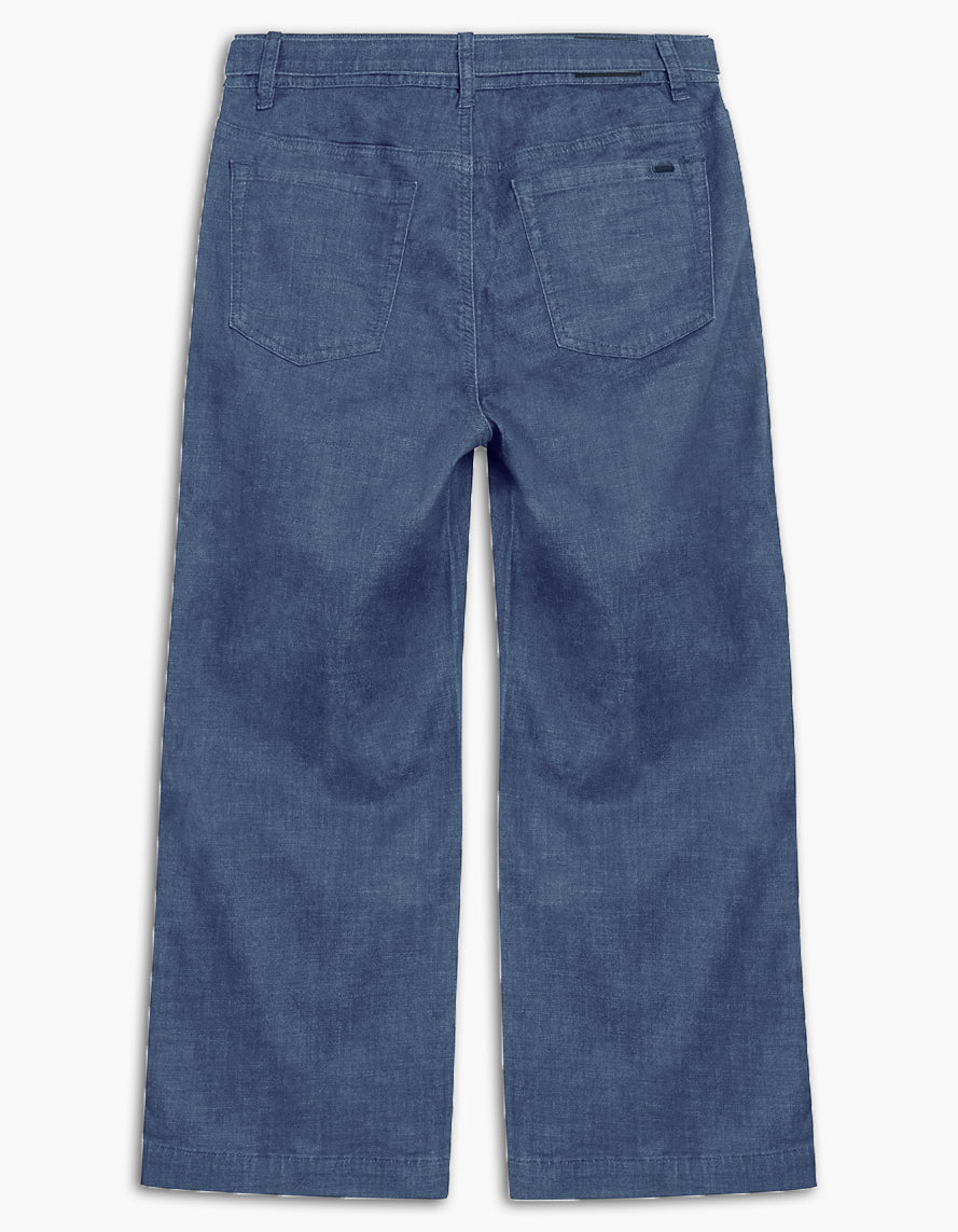 LOIS GAUCHO HIGH WAIST WIDE LEG JEAN IN RINSE