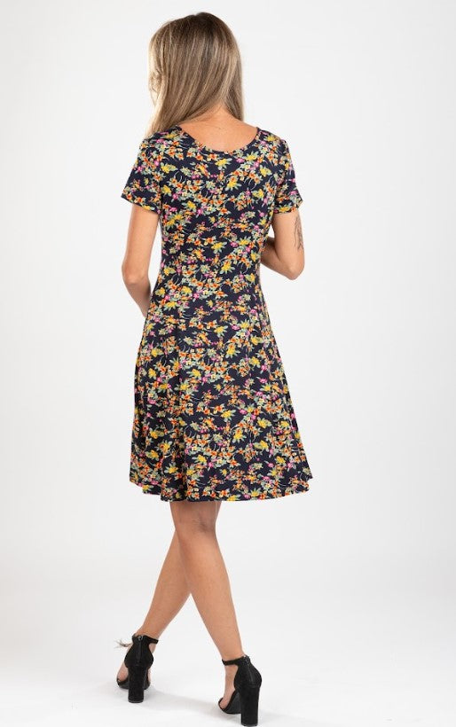 VITESI NAVY FLORAL DRESS