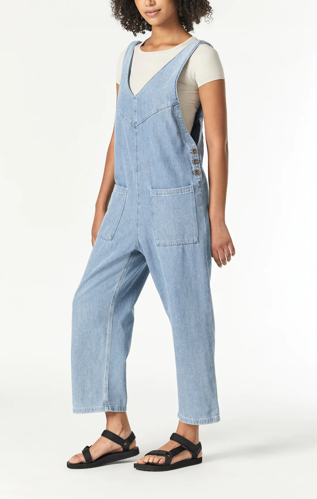 MAVI MYRA ROMPER IN LIGHT WELL BLUE