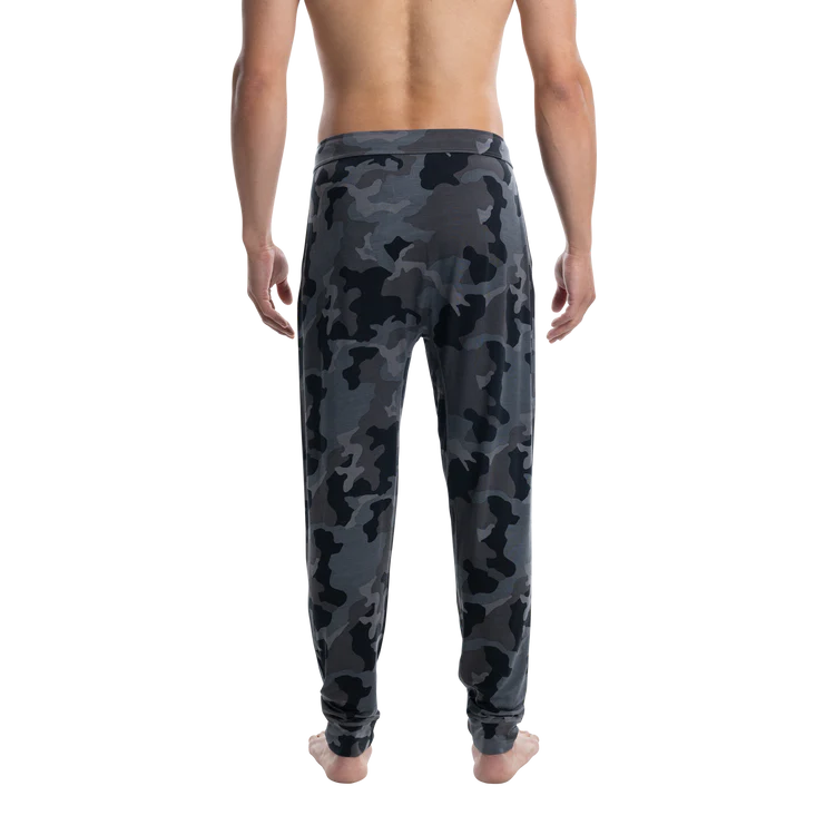 SAXX CAMO SNOOZE PANTS DARK-CHARCOAL