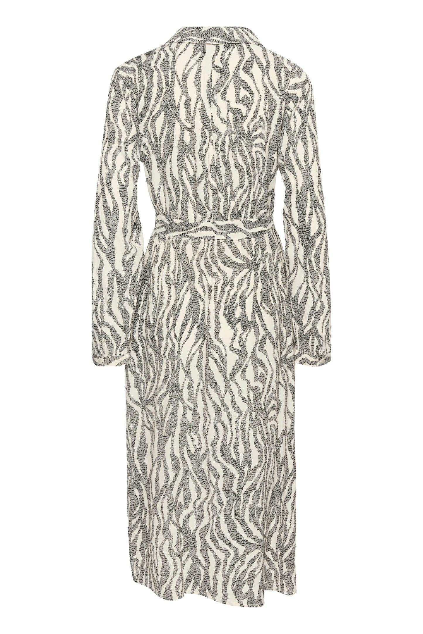 SAINT TROPEZ BLACK ZEBRA GRAPHIC BLANCA DRESS