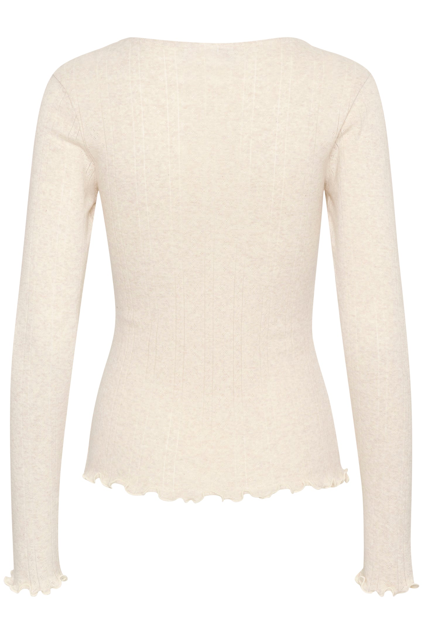 SAINT TROPEZ GRU GRAY MORNING MELANGE BLOUSE