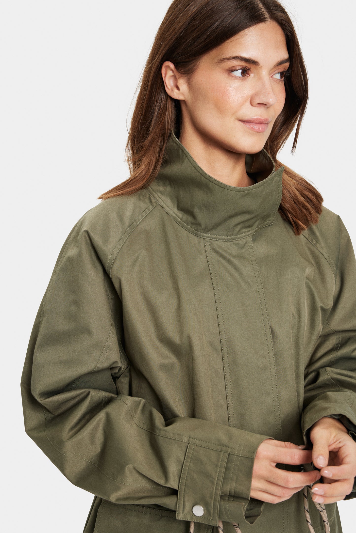 SAINT TROPEZ IDRIS JACKET IN MUSK