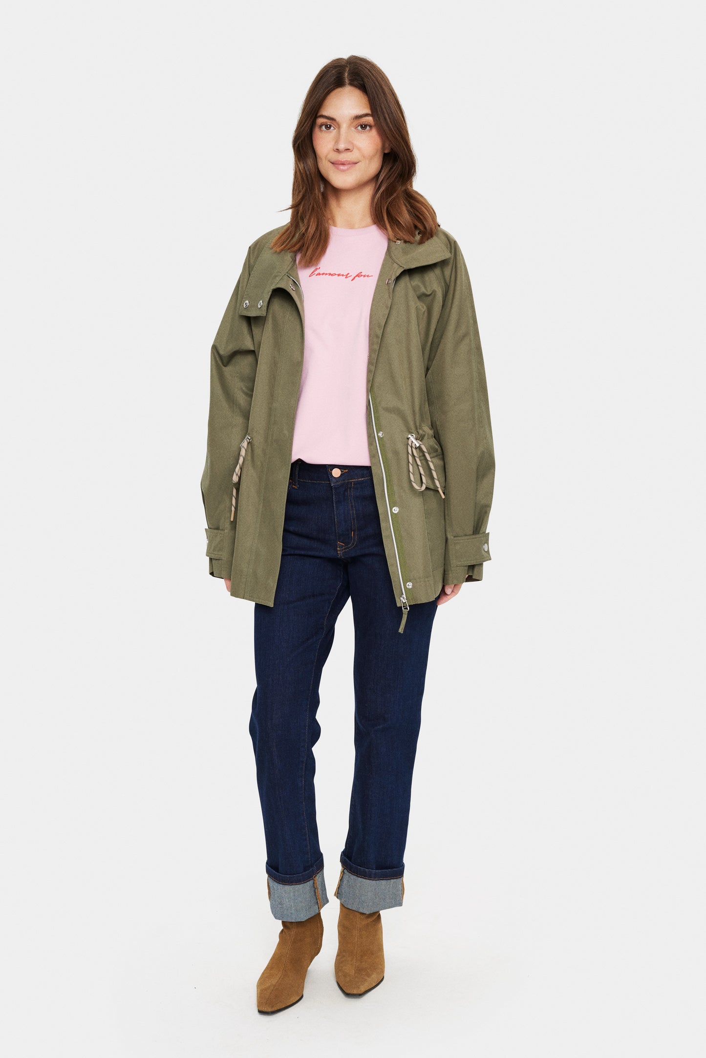 SAINT TROPEZ IDRIS JACKET IN MUSK
