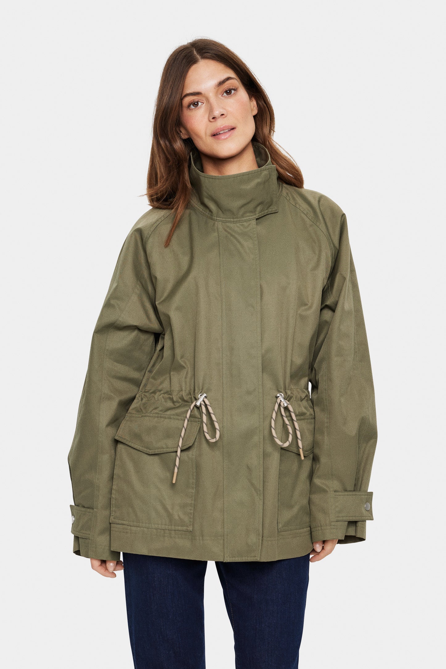 SAINT TROPEZ IDRIS JACKET IN MUSK
