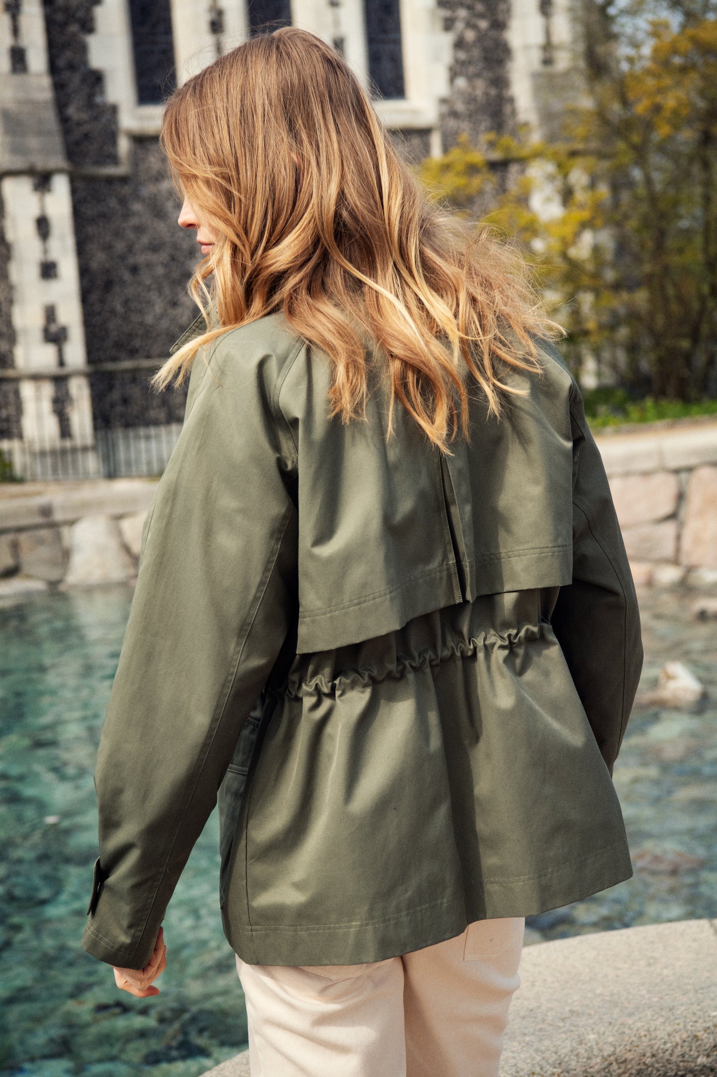 SAINT TROPEZ IDRIS JACKET IN MUSK