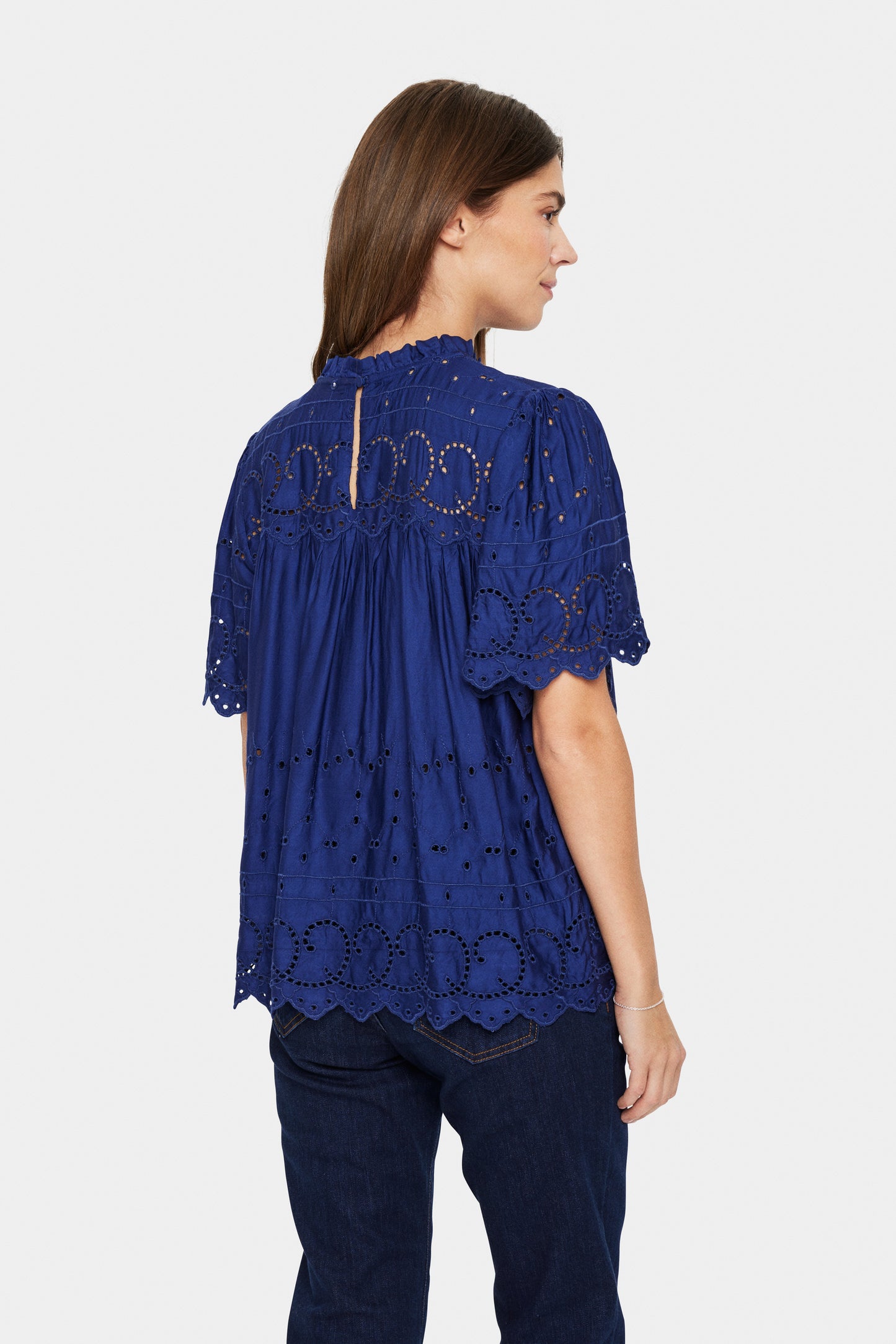 SAINT TROPEZ IISE BLOUSE IN MIDNIGHT SAIL