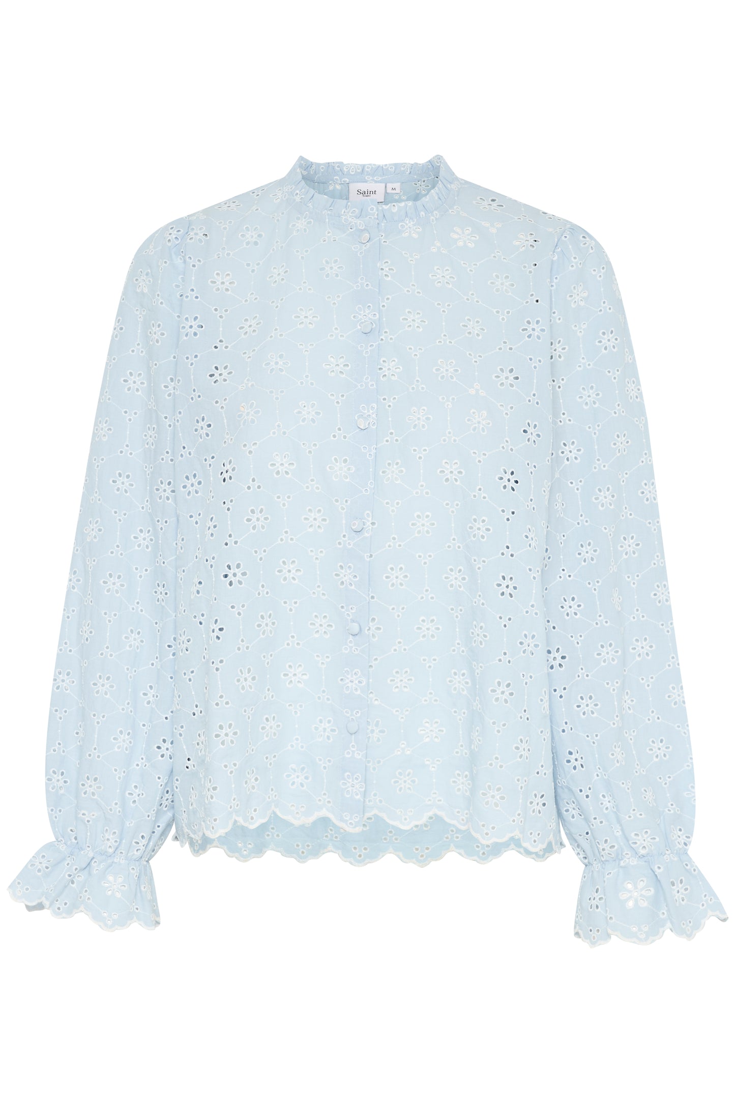 SAINT TROPEZ IVETA BLOUSE IN CHAMBRAY BLUE