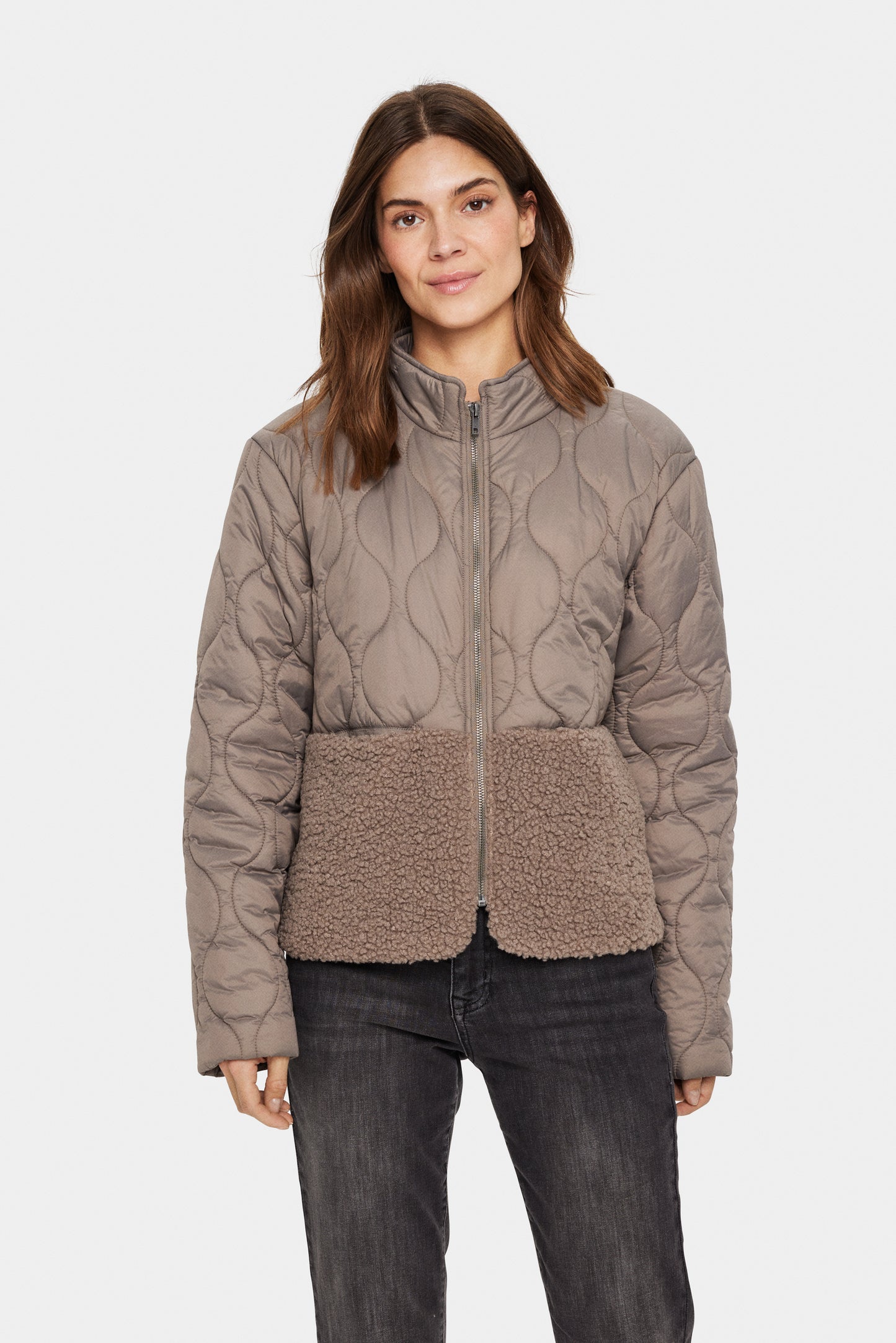 SAINT TROPEZ ISODORA JACKET IN CINDER