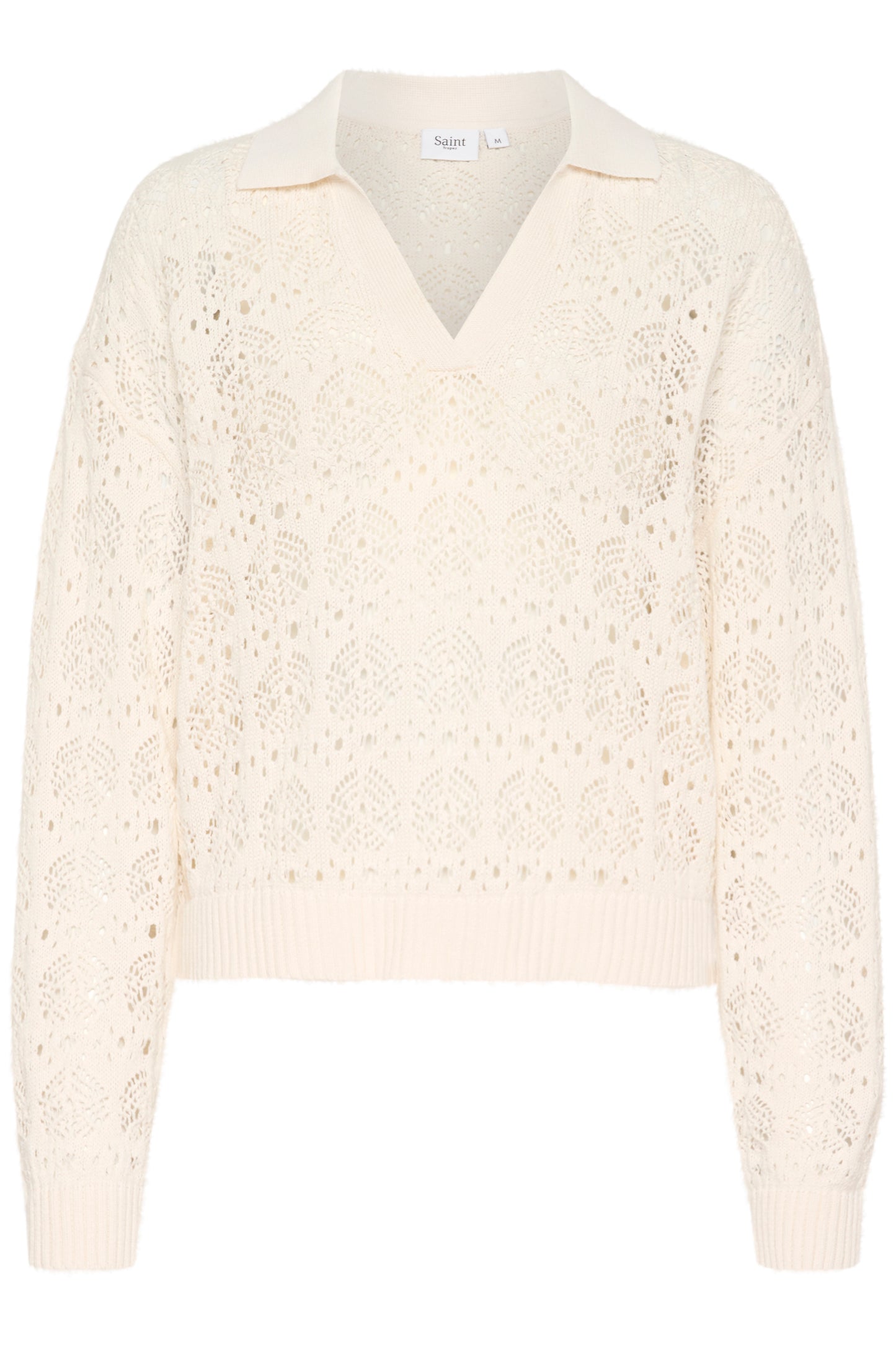 SAINT TROPEZ JUNA POLO PULLOVER IN ICE