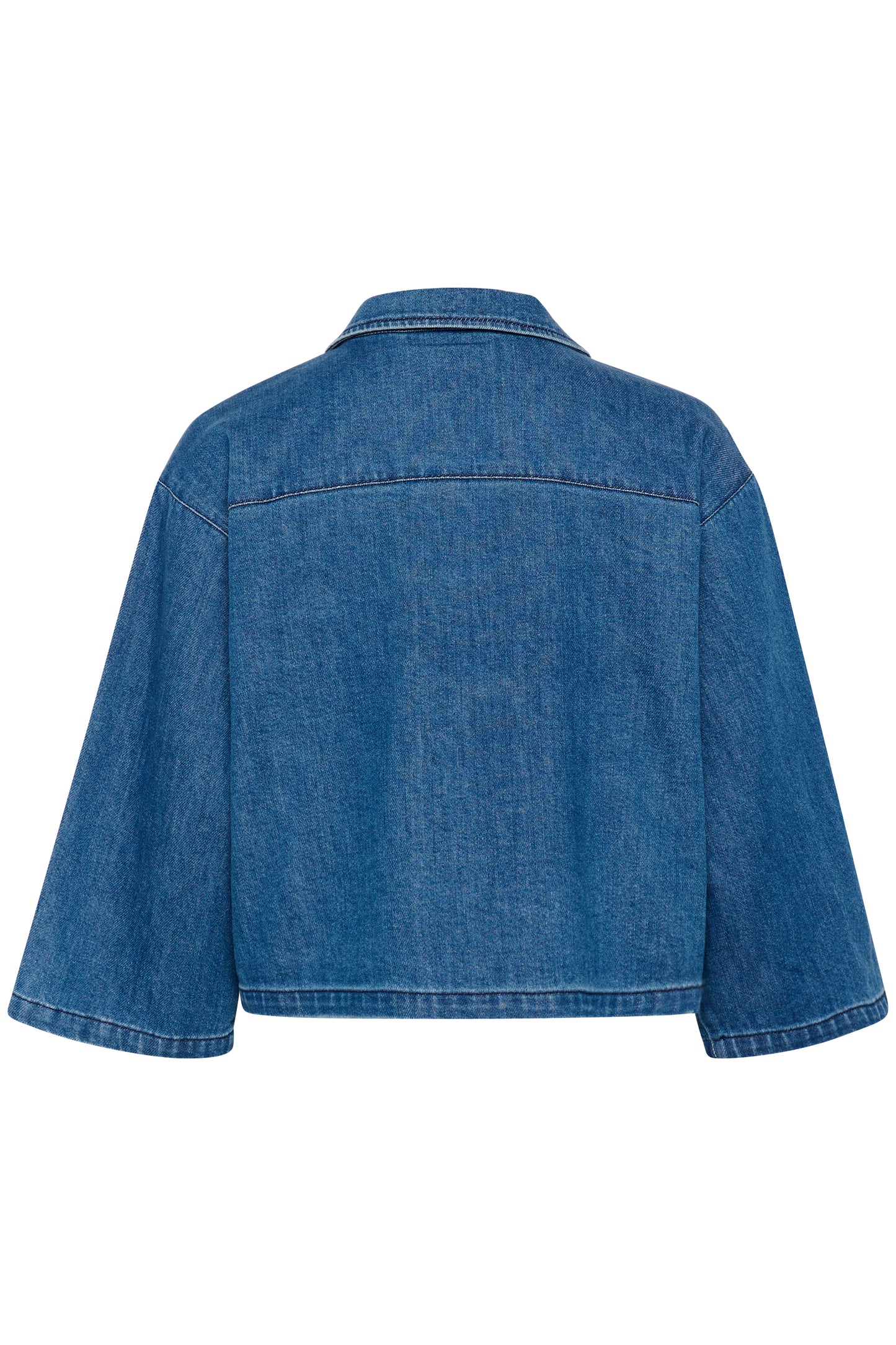 SAINT TROPEZ KAYO SHIRT IN MEDIUM BLUE DENIM
