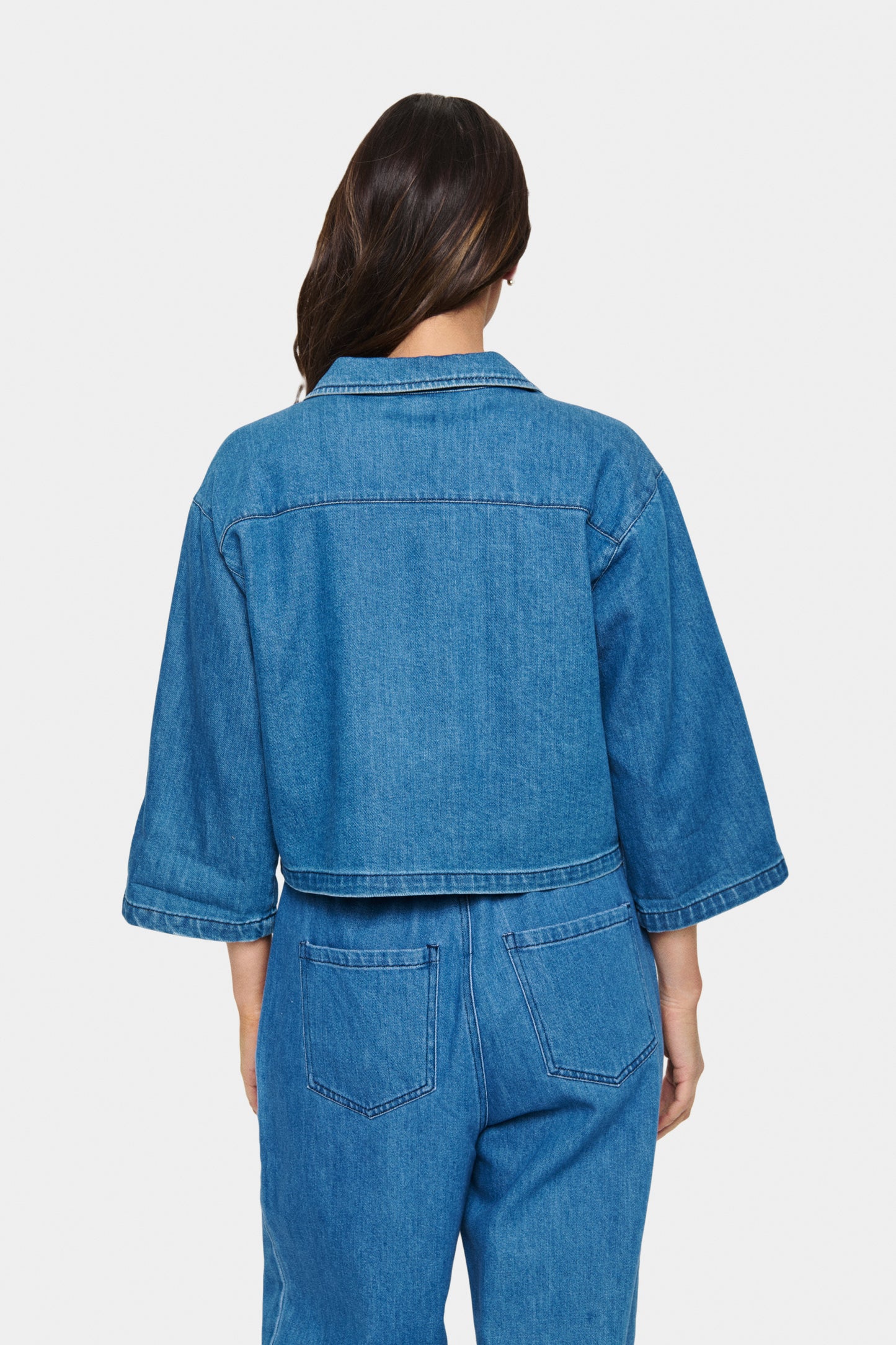 SAINT TROPEZ KAYO SHIRT IN MEDIUM BLUE DENIM