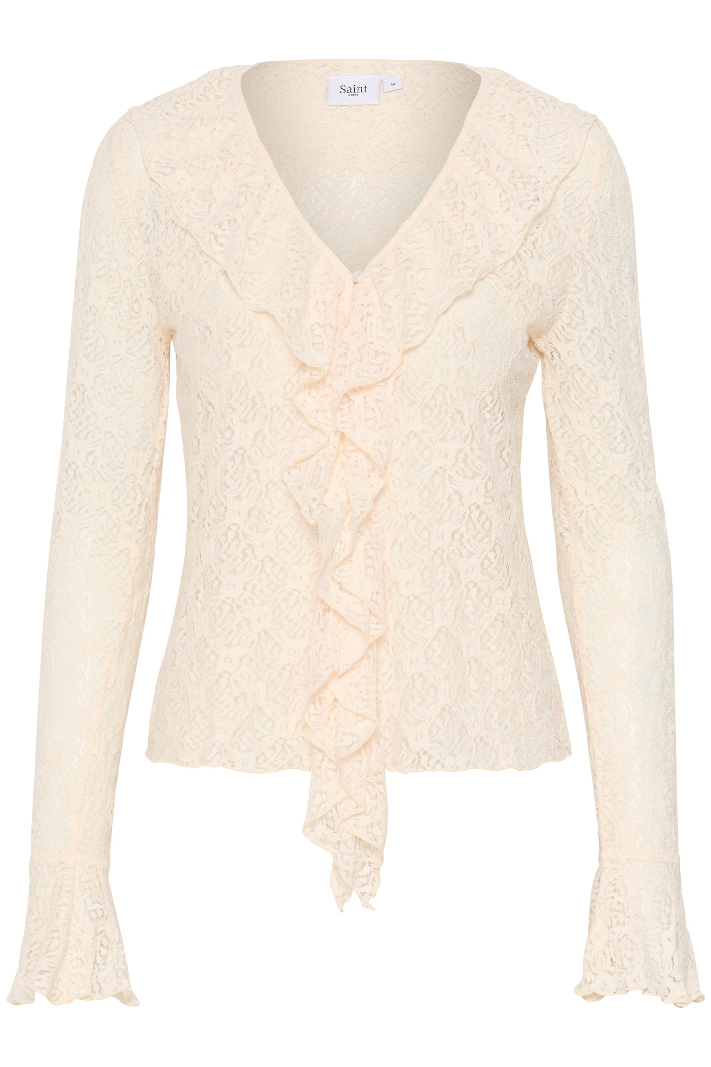 SAINT TROPEZ KATIA LACE BLOUSE IN ICE