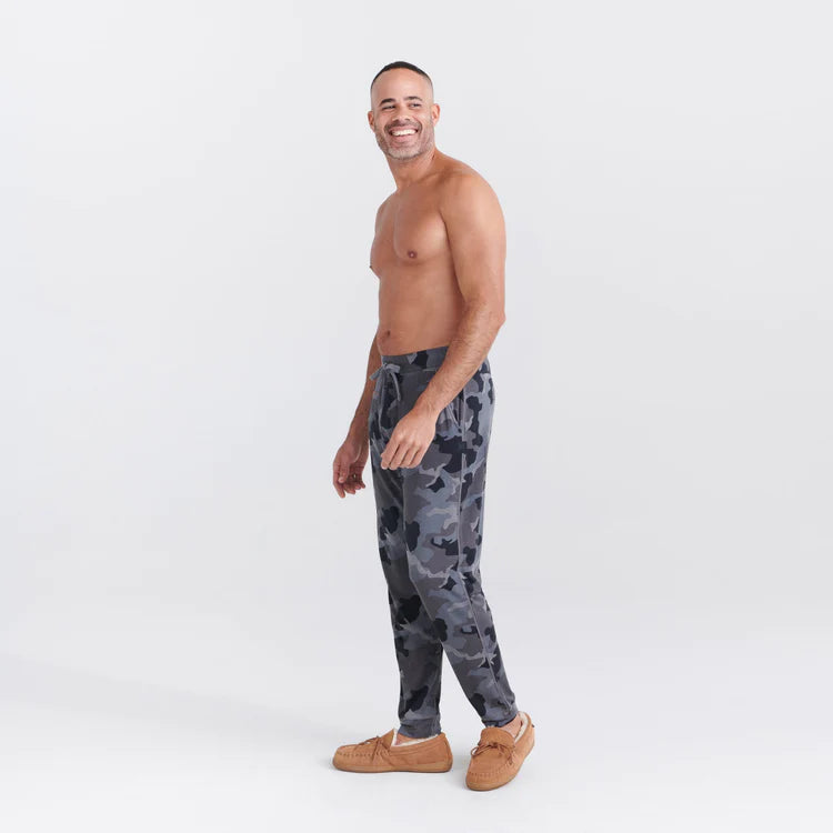 SAXX CAMO SNOOZE PANTS DARK-CHARCOAL