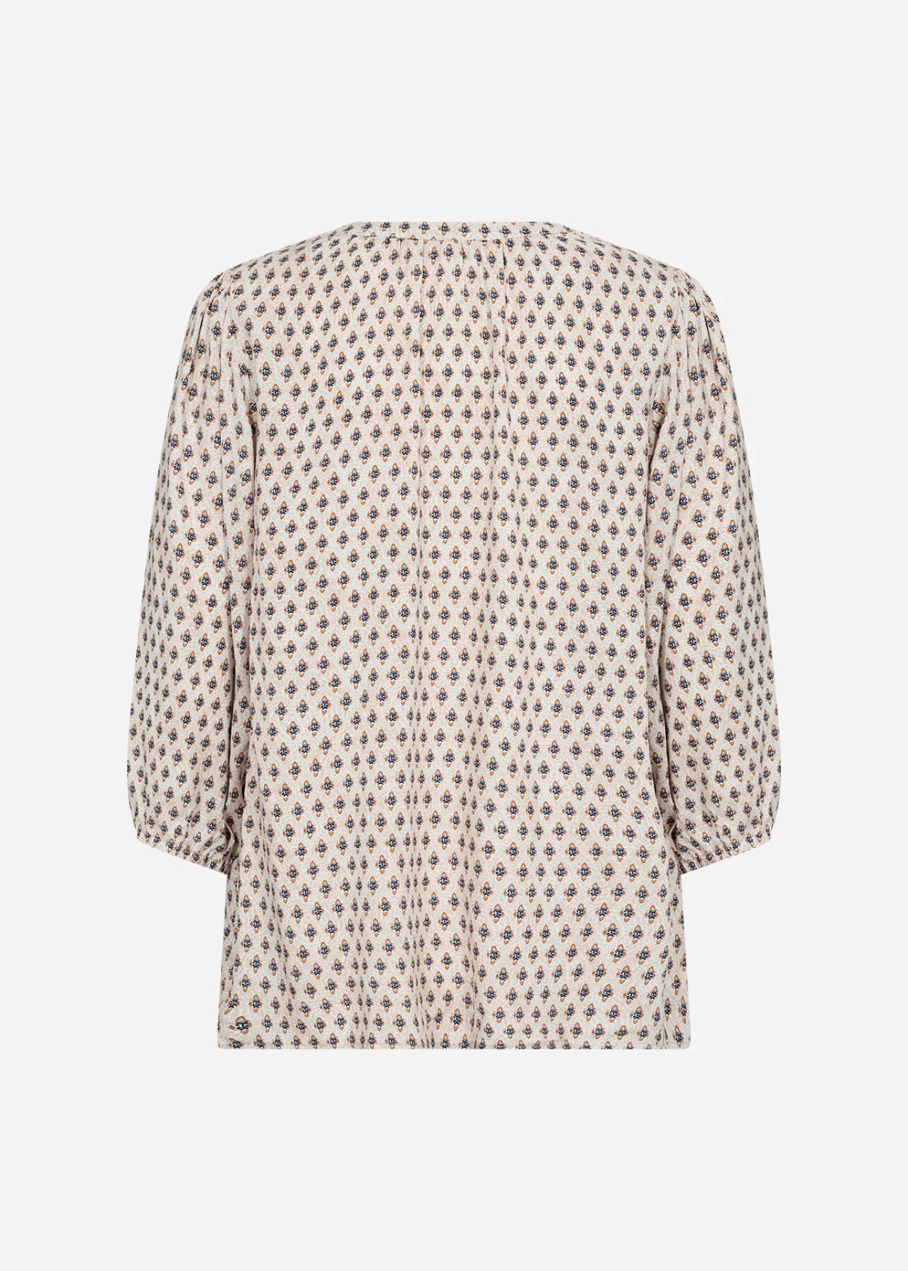 SOYA CONCEPT PAKIZE BLOUSE WITH VNECK IN AIR BLUE COMBINATION