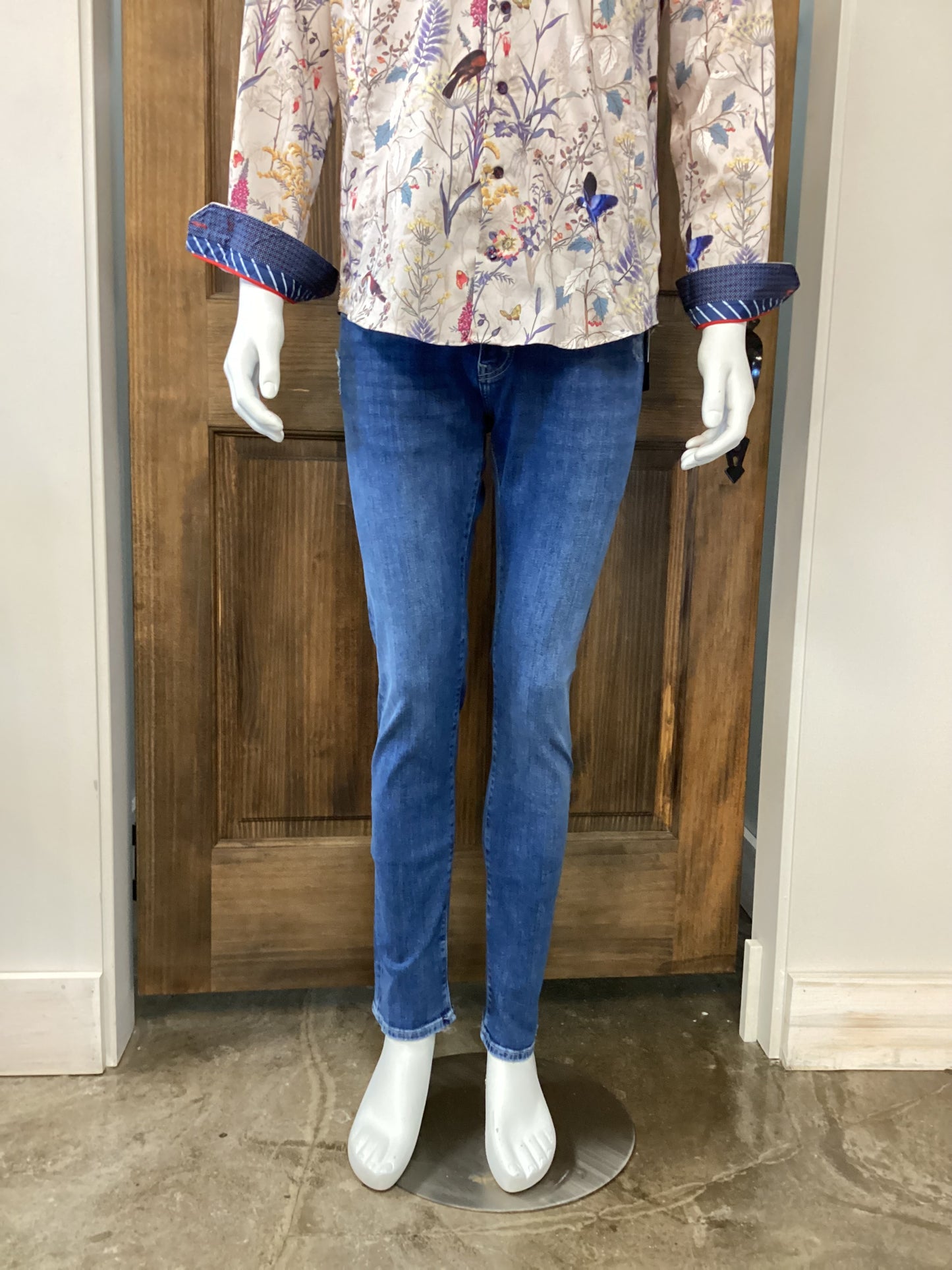 MAVI MARCUS SLIM STRAIGHT LEF MID RIPPED LA VINTAGE