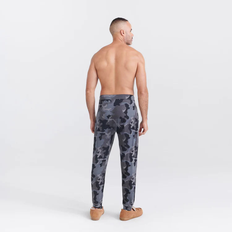 SAXX CAMO SNOOZE PANTS DARK-CHARCOAL