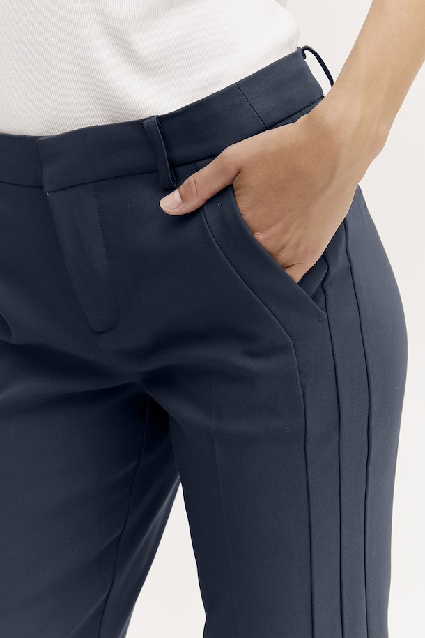 FRANSA VITA TESSA DARK PEACOAT CASUAL ANKLE PANTS