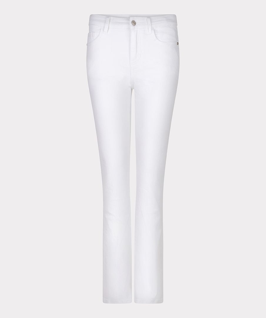 ESQUALO FLAIR TROUSER JEAN IN WHITE