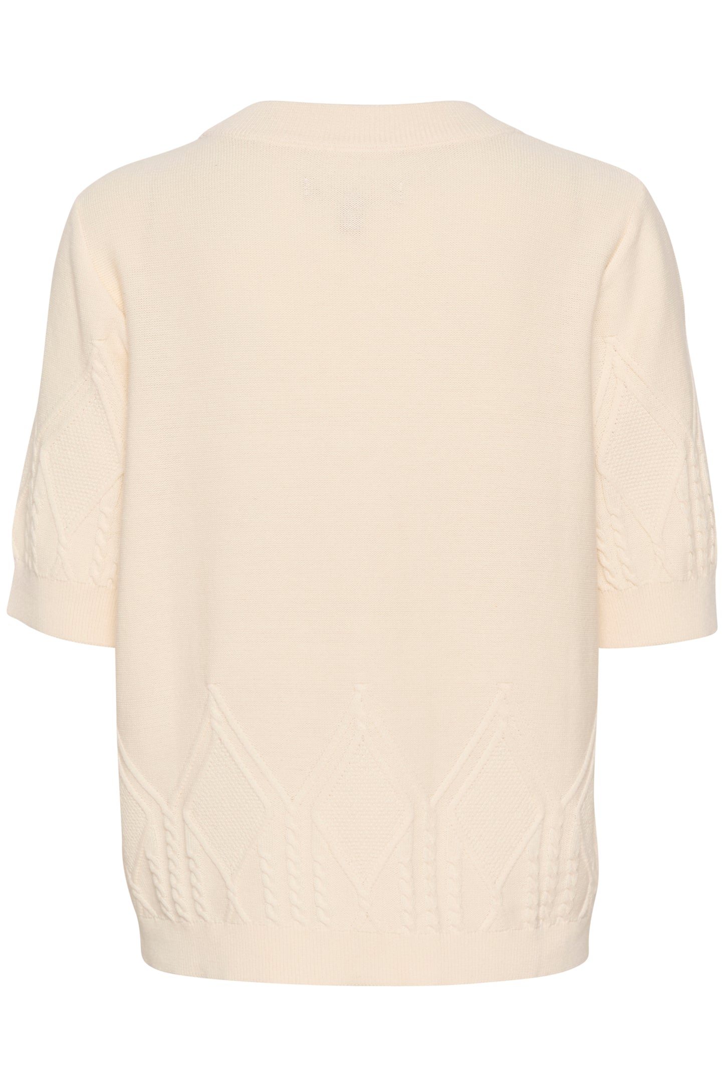CULTURE LUISA CEYLAN SHORT SLEEVE PULLOVER IN WHITECAP