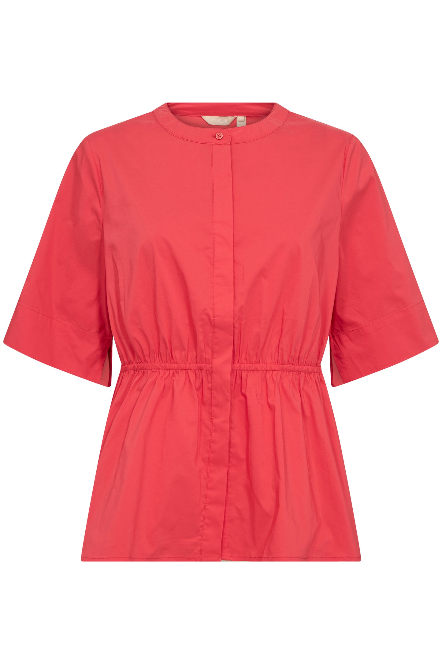 CULTURE ZETA ANTOINETT SHORT SLEEVE SHIRT IN FIERY RED