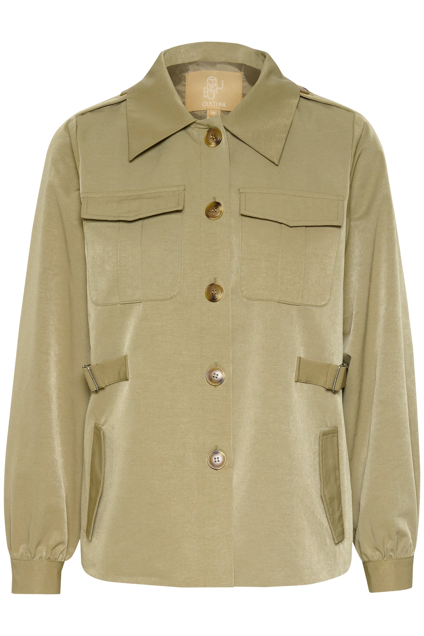 CULTURE KAILA JACKET IN DUSKY GREEN