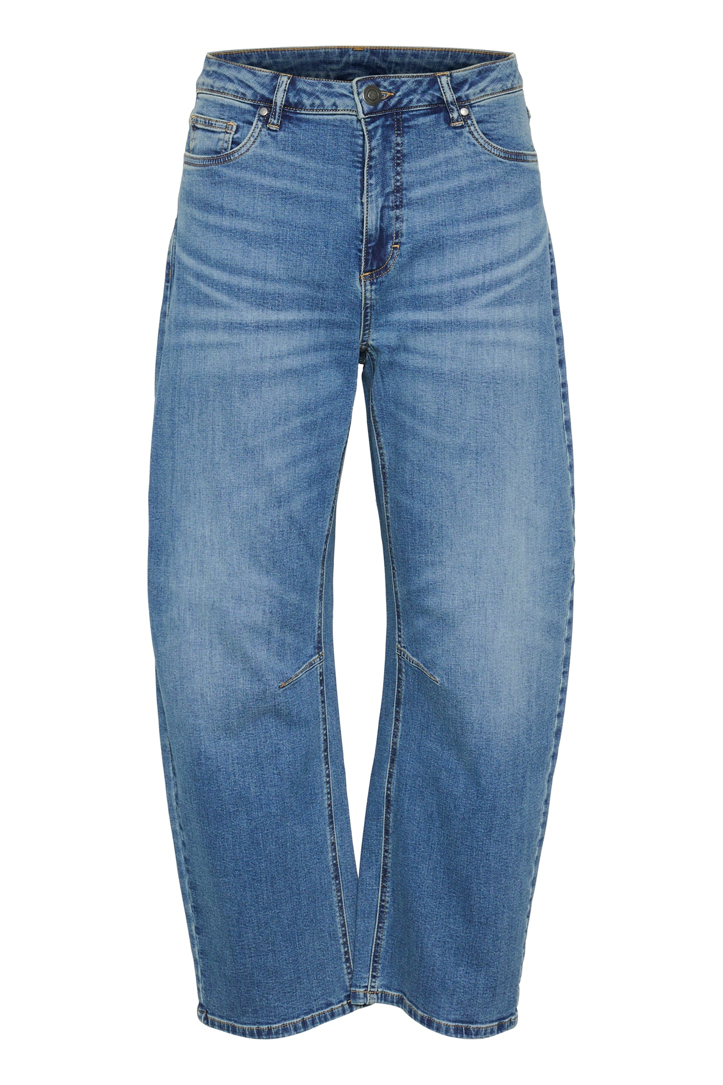 CULTURE HAILEY AMI CROPPED JEANS IN MEDIUM VINTAGE BLUE WASH