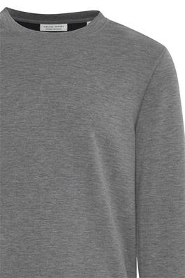 CASUAL FRIDAY SEBASTIAN CREW NECK SWEATSHIRT IN PEWTER MIX